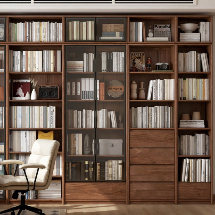 Black Walnut Solid Wood Bookshelf -USA