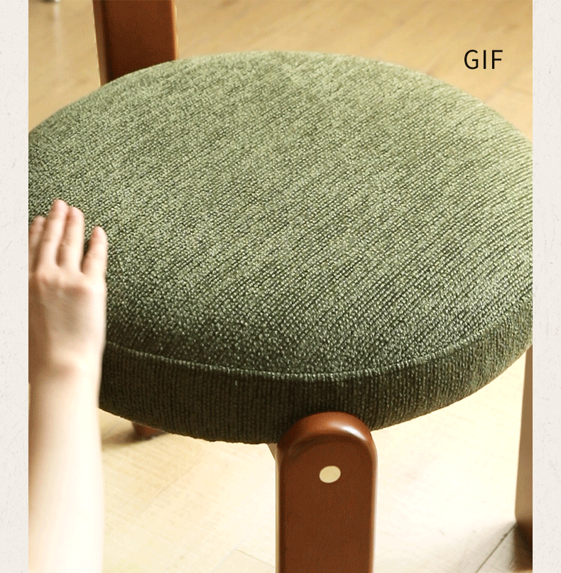 Black Walnut, Cherry, Beech, Solid Rubberwood Retro Style Dining Chair