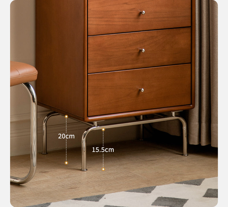 Poplar Solid Wood Ancient Style Wall Drawer Cabinet