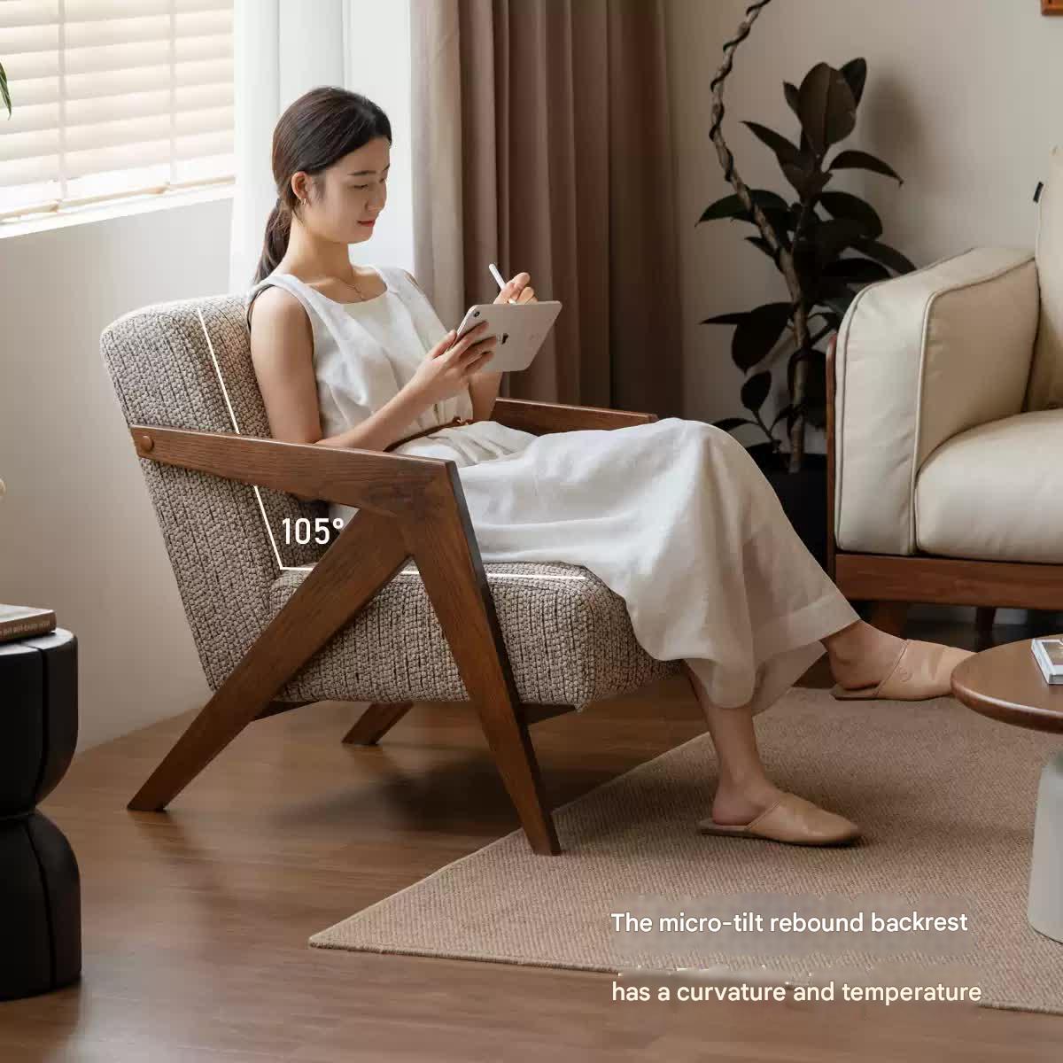 Oak Solid Wood Middle Ages Chair