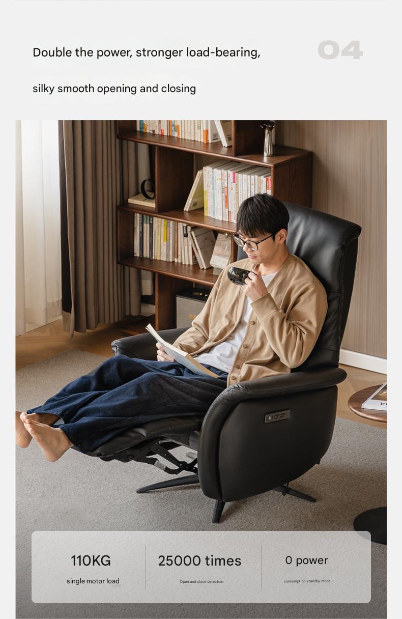 Cloud Leather Light Luxury Rotating Electric Chair