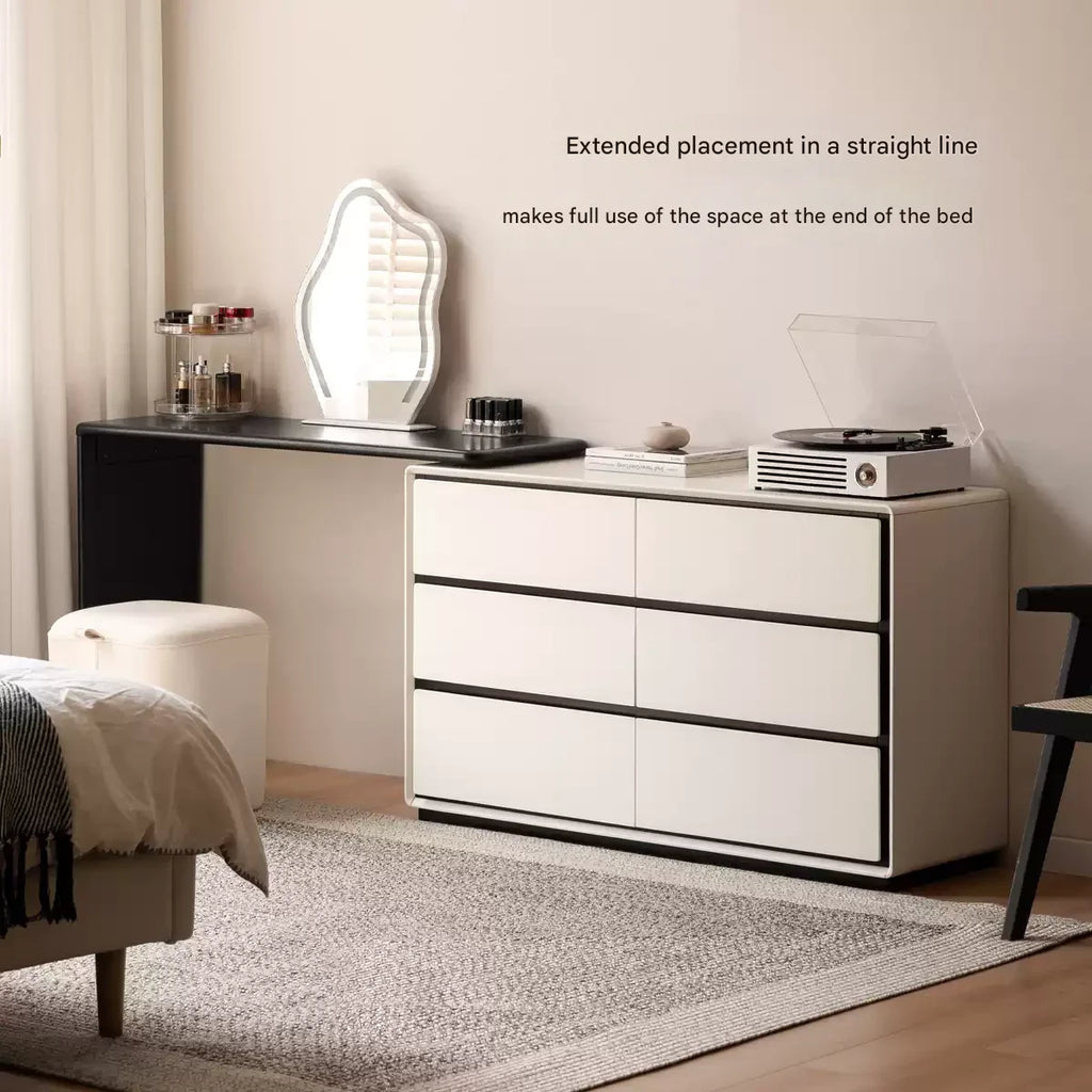 Solid Rubberwood Rotating Modern Dressing Table.