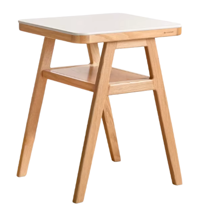 Oak Solid Wood Restaurant Rock Board Dining Table