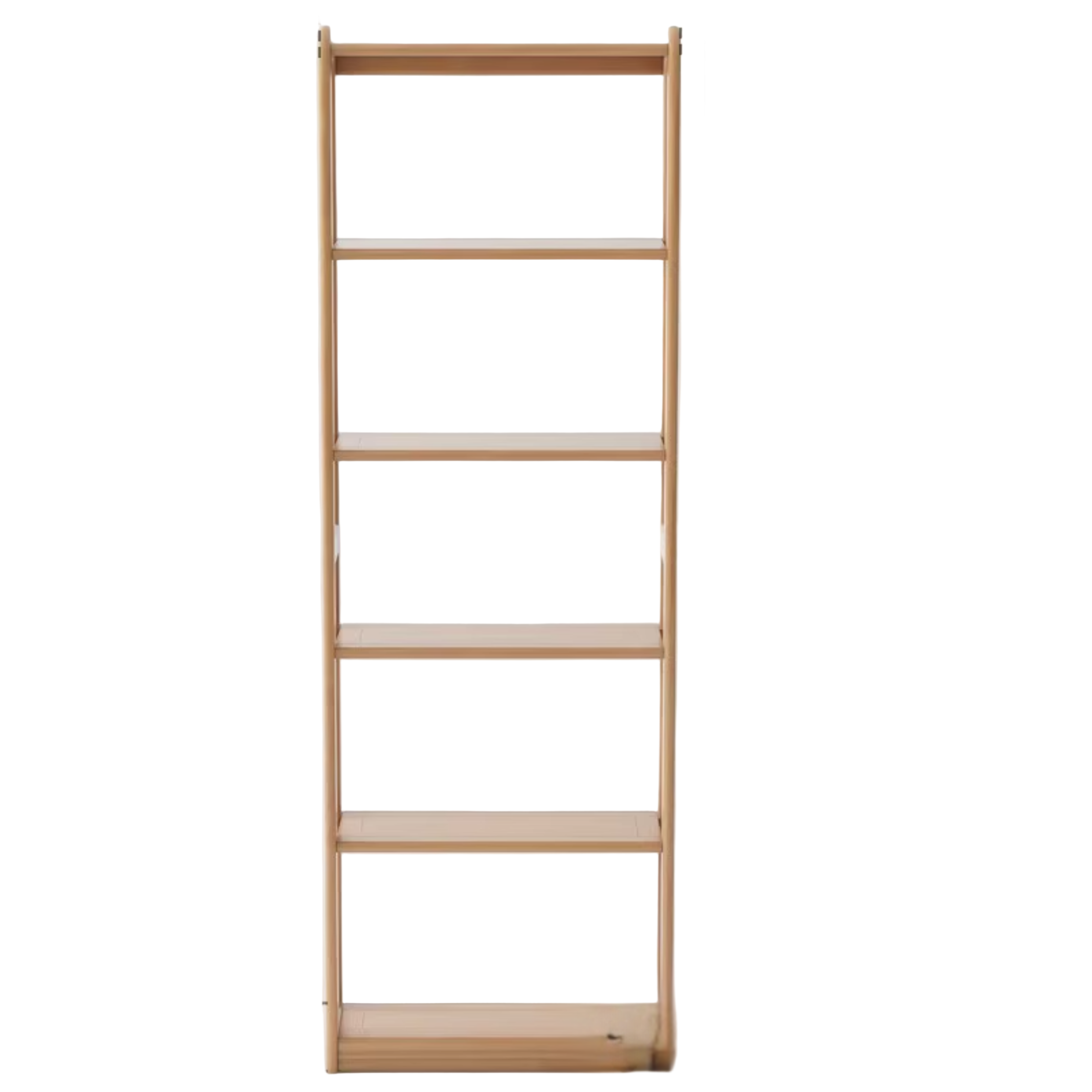 Oak Solid Wood Modern Ultra-Thin Bookshelf
