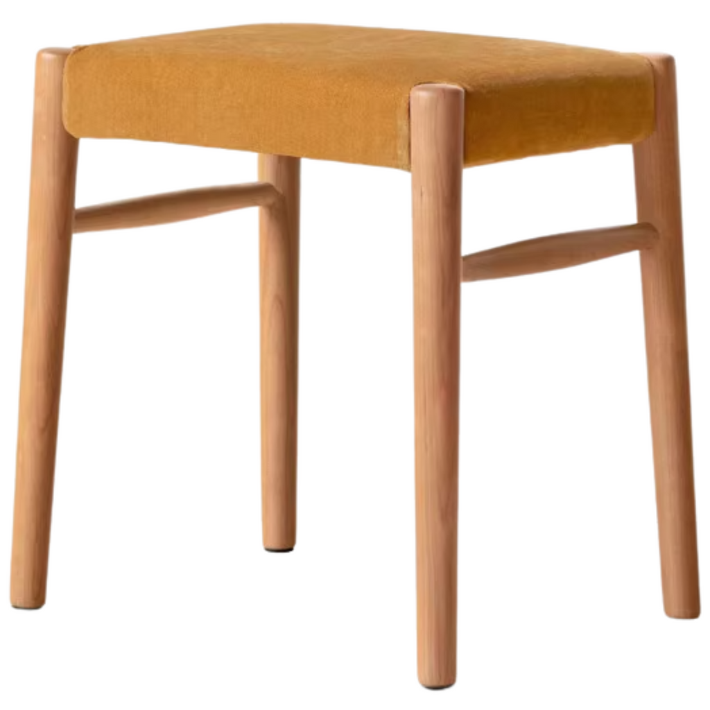 Cherry, Oak Solid Wood Retro Makeup Stool