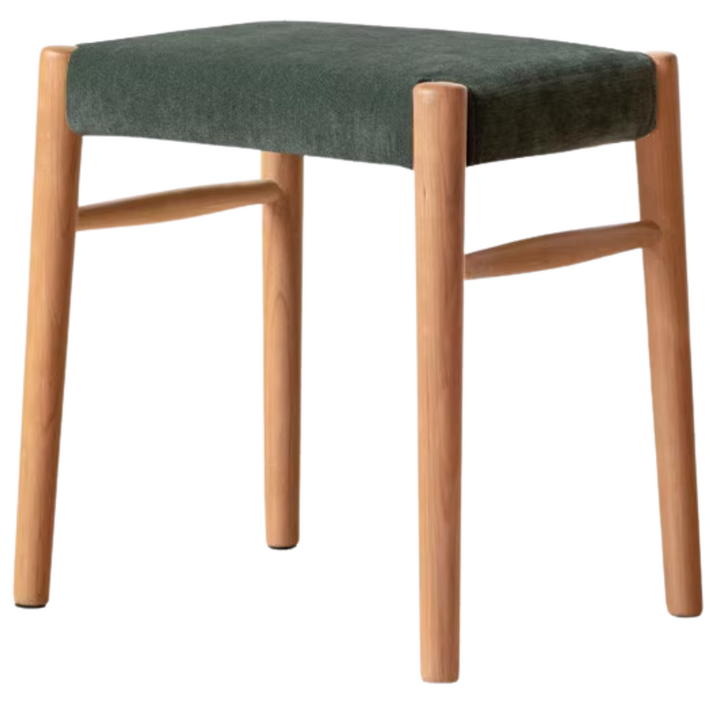 Cherry, Oak Solid Wood Retro Makeup Stool