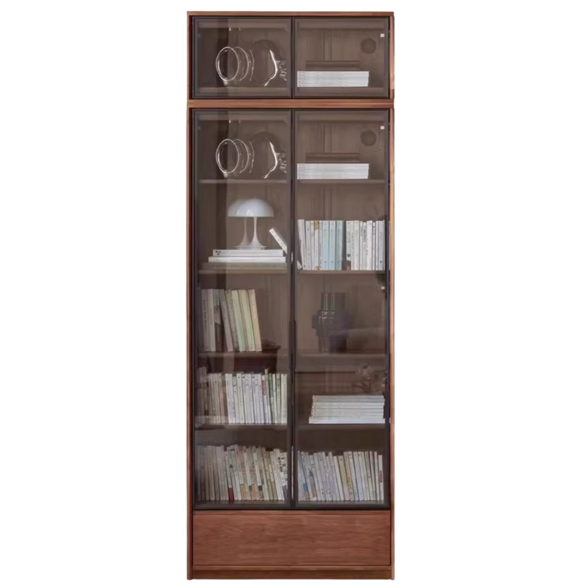 Black Walnut Solid Wood Bookshelf -USA