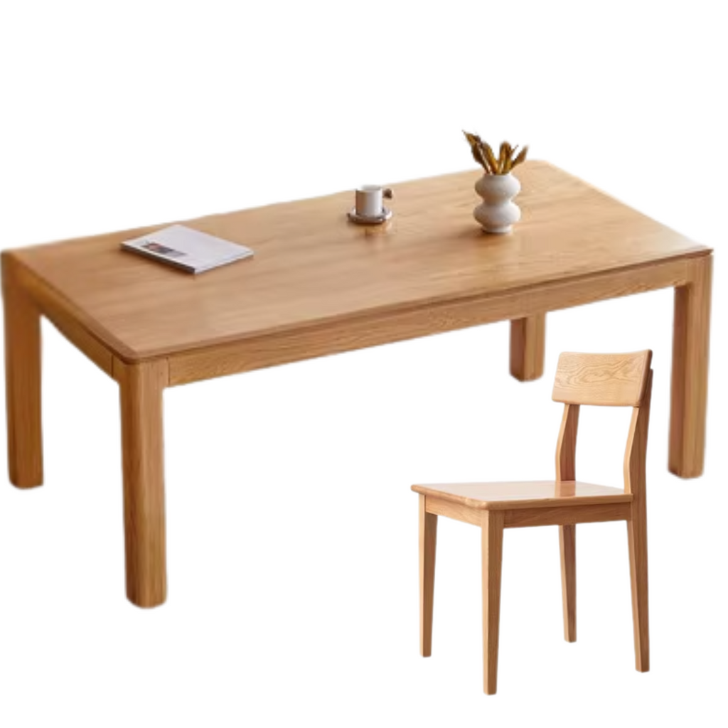 Ash, Oak Solid Wood Long Dining Table