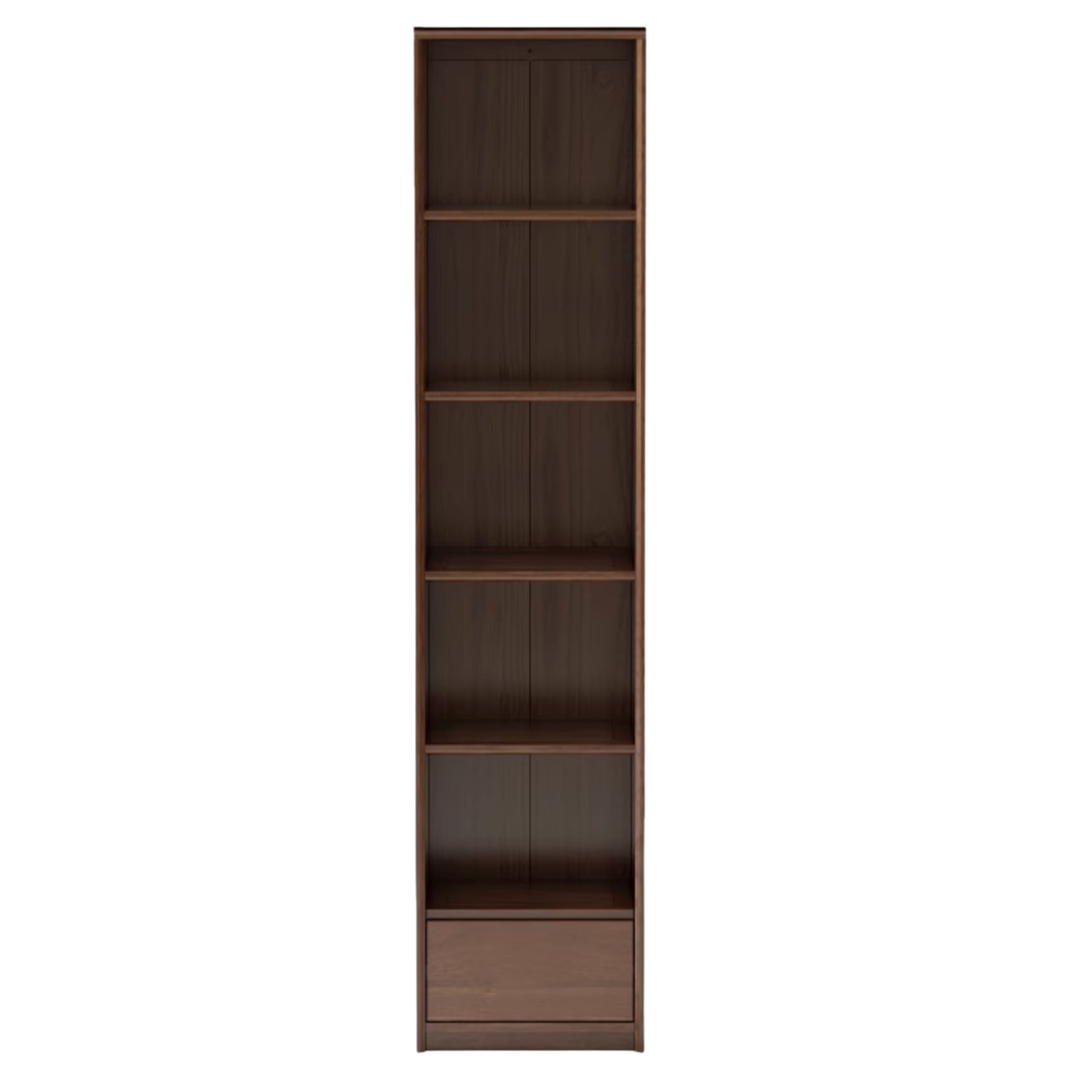 Black Walnut, Golden Sandalwood Solid Wood Bookshelf