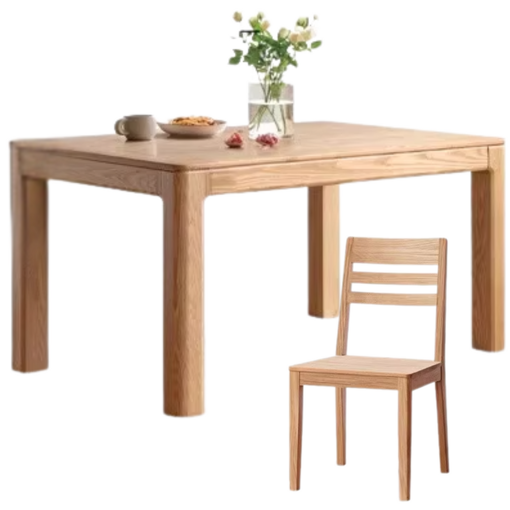 Ash, Oak Solid Wood Long Dining Table