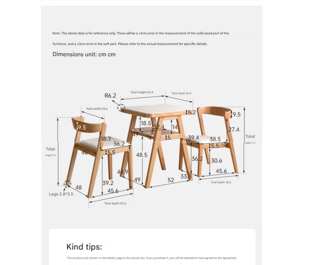 Oak Solid Wood Restaurant Rock Board Dining Table