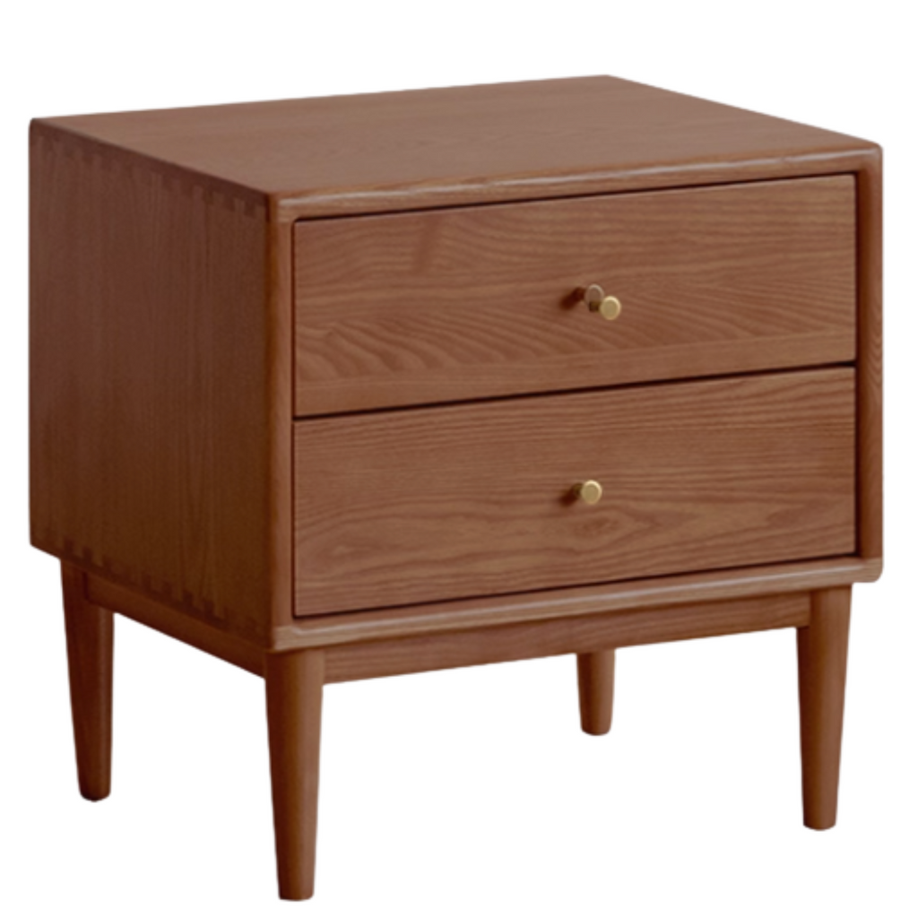 Ash, Cherry Solid Wood Modern Style Nightstand