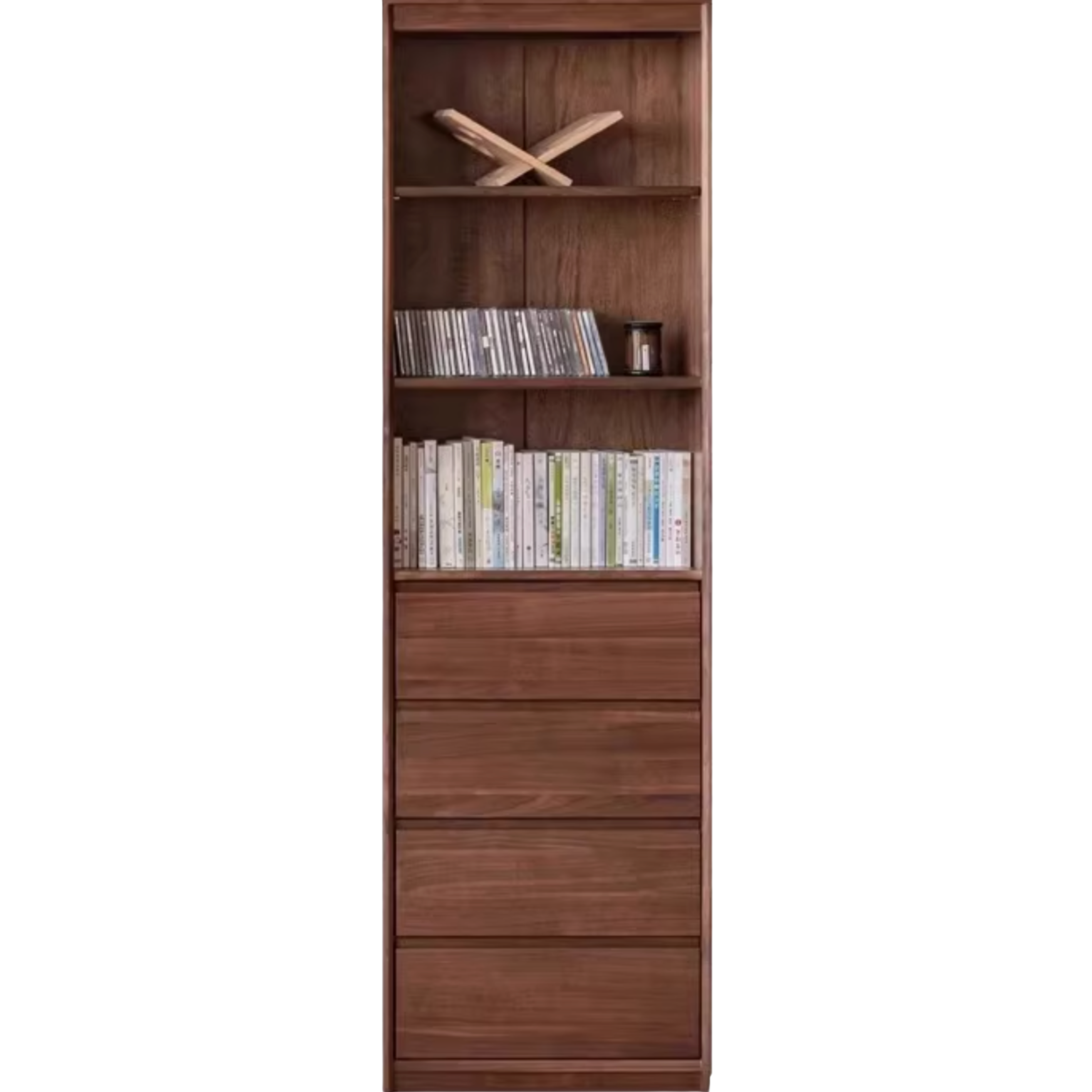 Black Walnut Solid Wood Bookshelf -USA