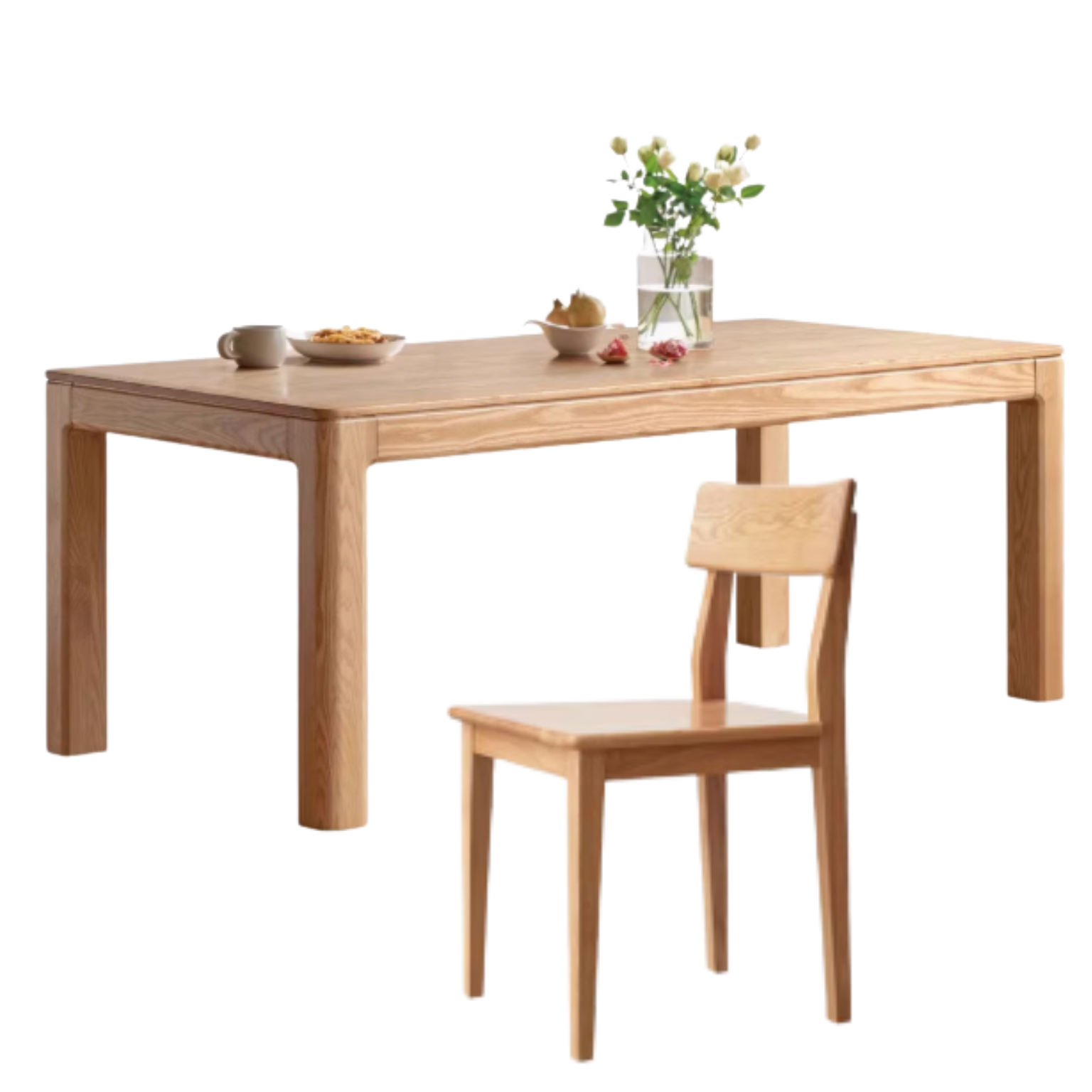 Oak Solid Wood Long Dining Table