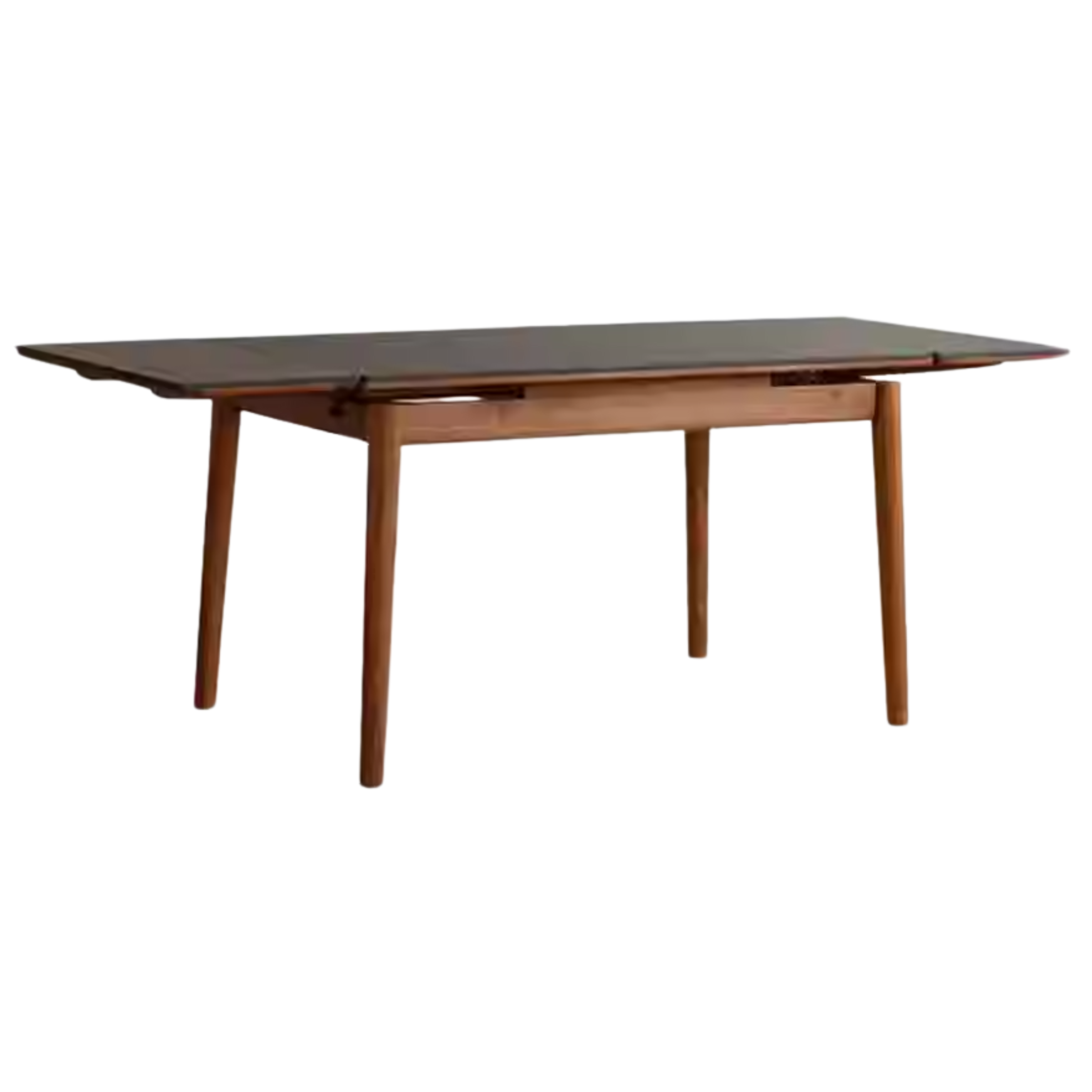 Black Walnut Solid Wood and Rock Plate Dining Table