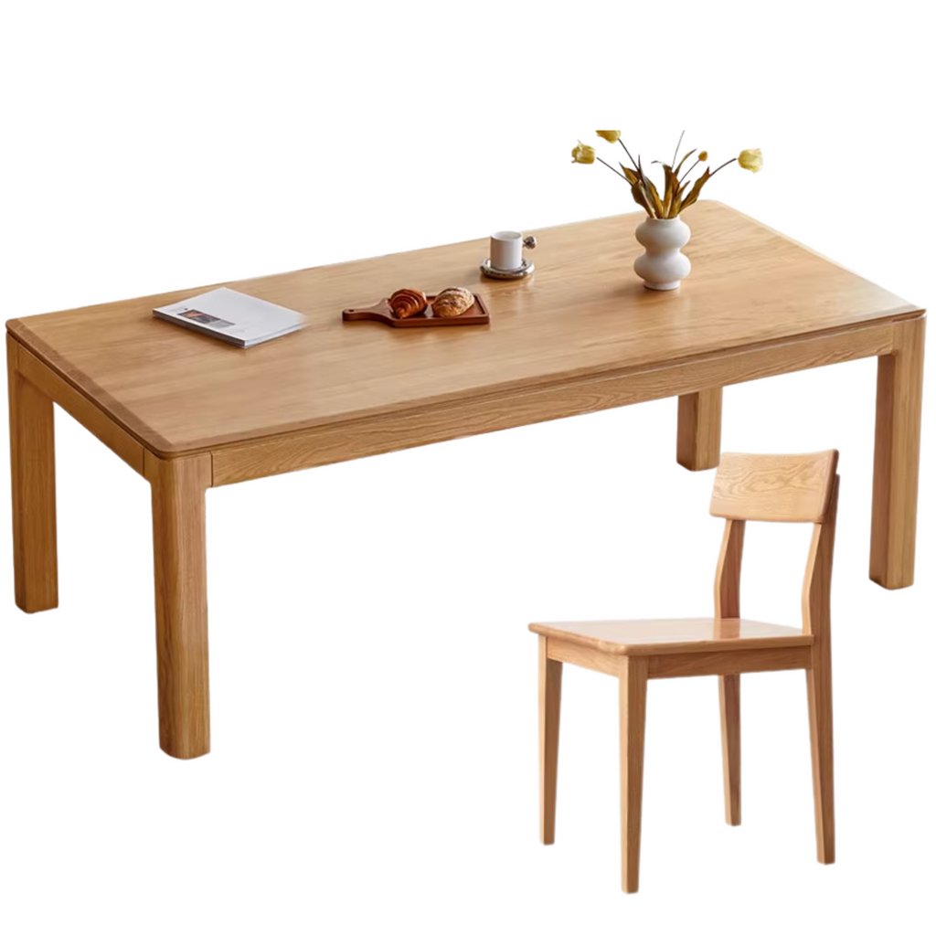 Ash, Oak Solid Wood Long Dining Table