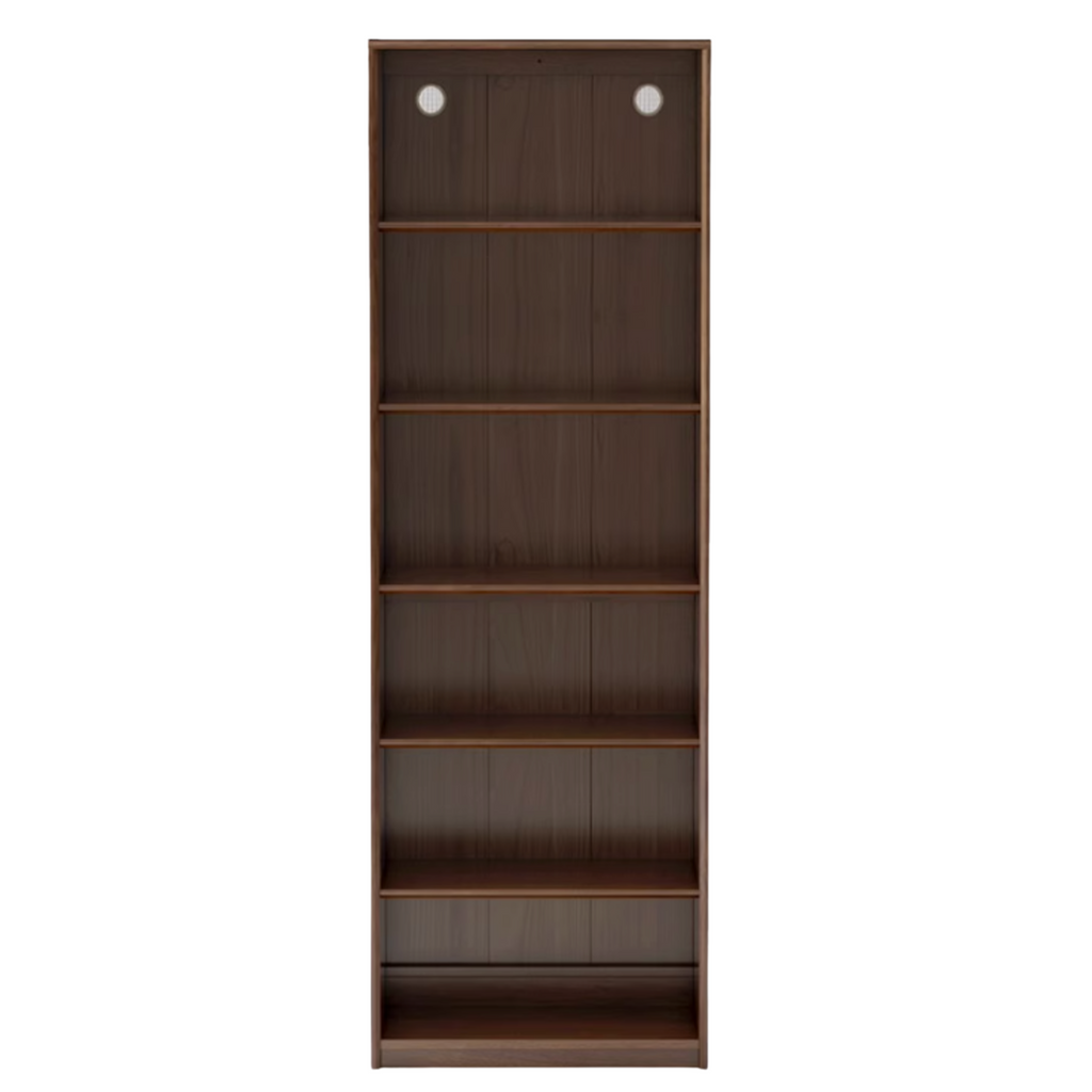 Black Walnut, Golden Sandalwood Solid Wood Bookshelf