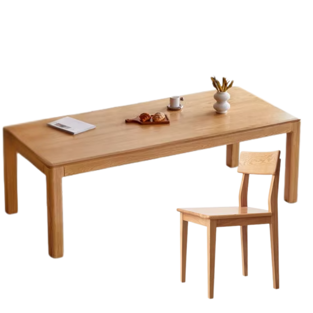 Ash, Oak Solid Wood Long Dining Table