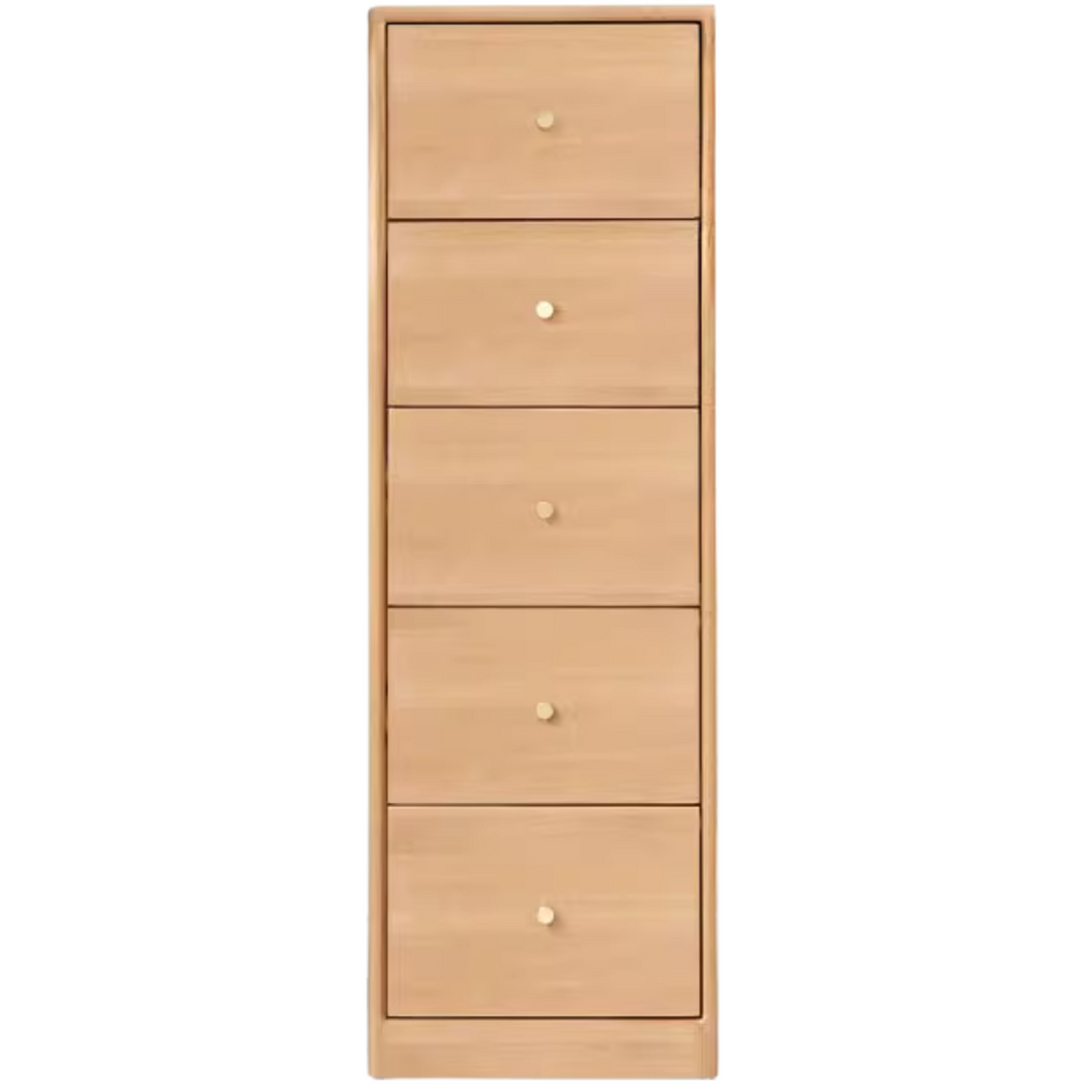 Oak Solid Wood Side Cabinet, Multi-Functional Storage-USA