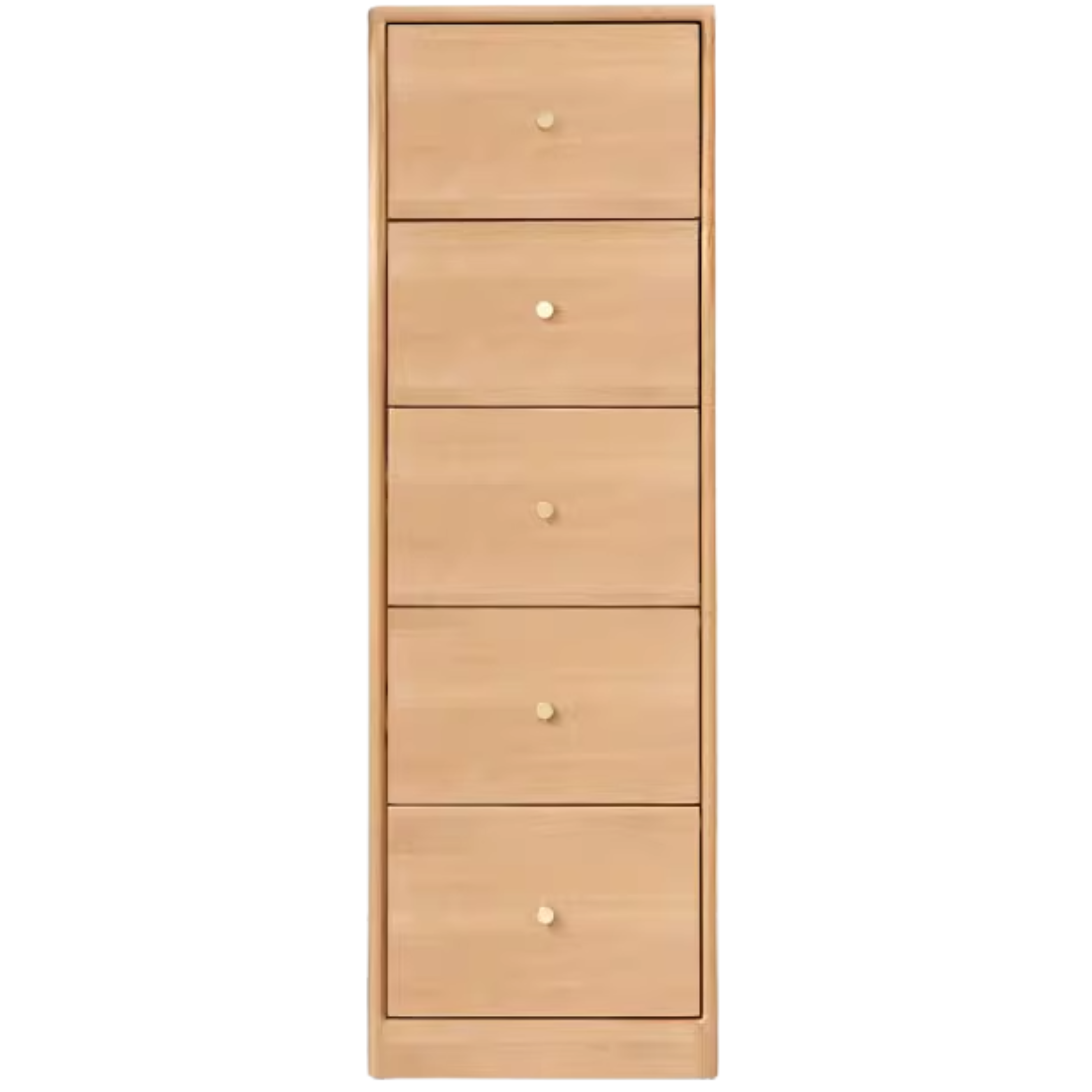 Oak Solid Wood Side Cabinet, Multi-Functional Storage-USA
