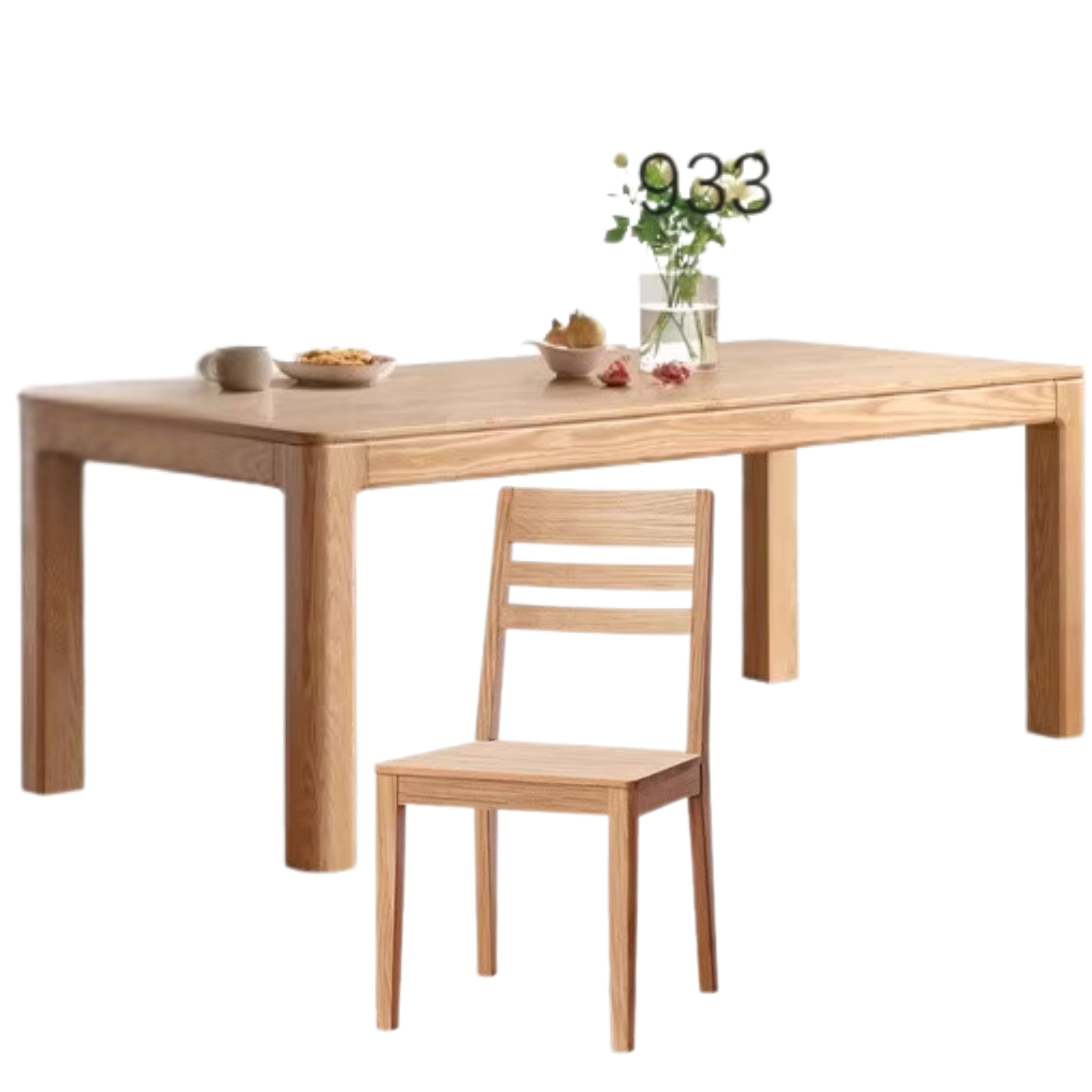 Ash, Oak Solid Wood Long Dining Table