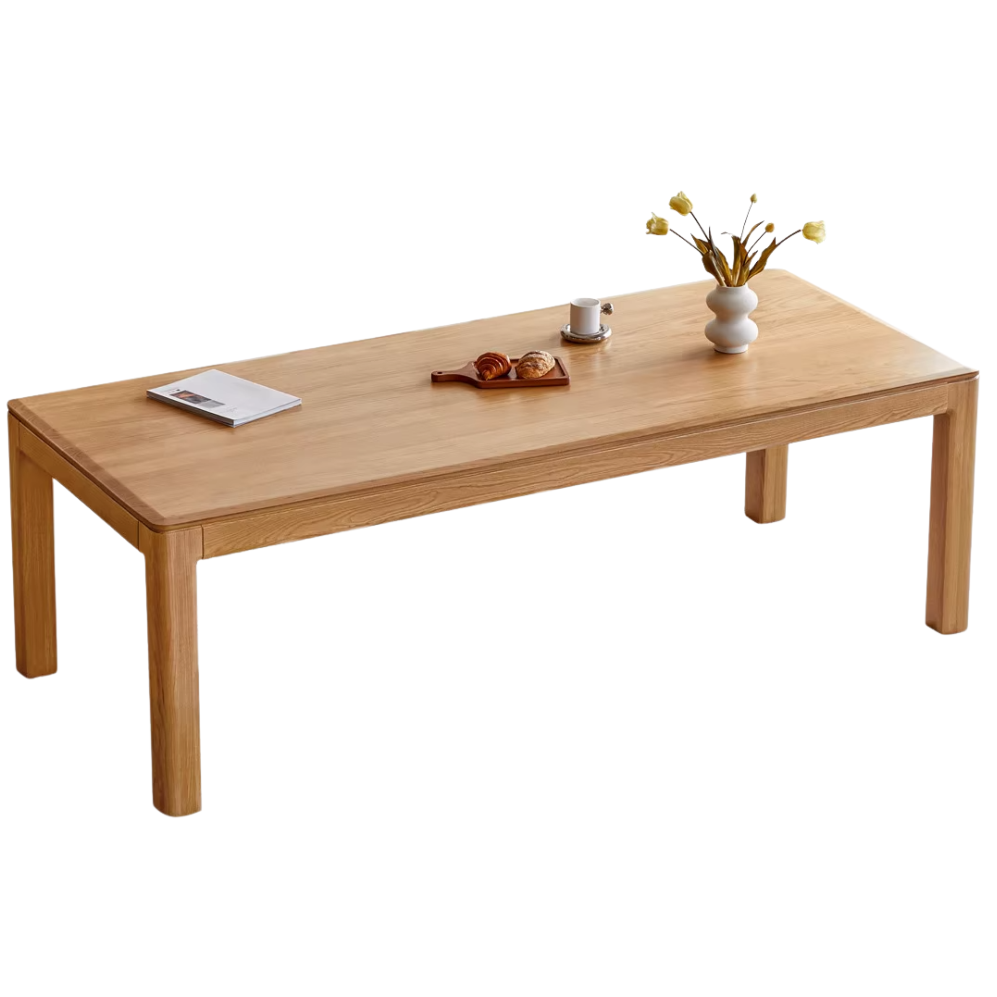 Ash, Oak Solid Wood Long Dining Table