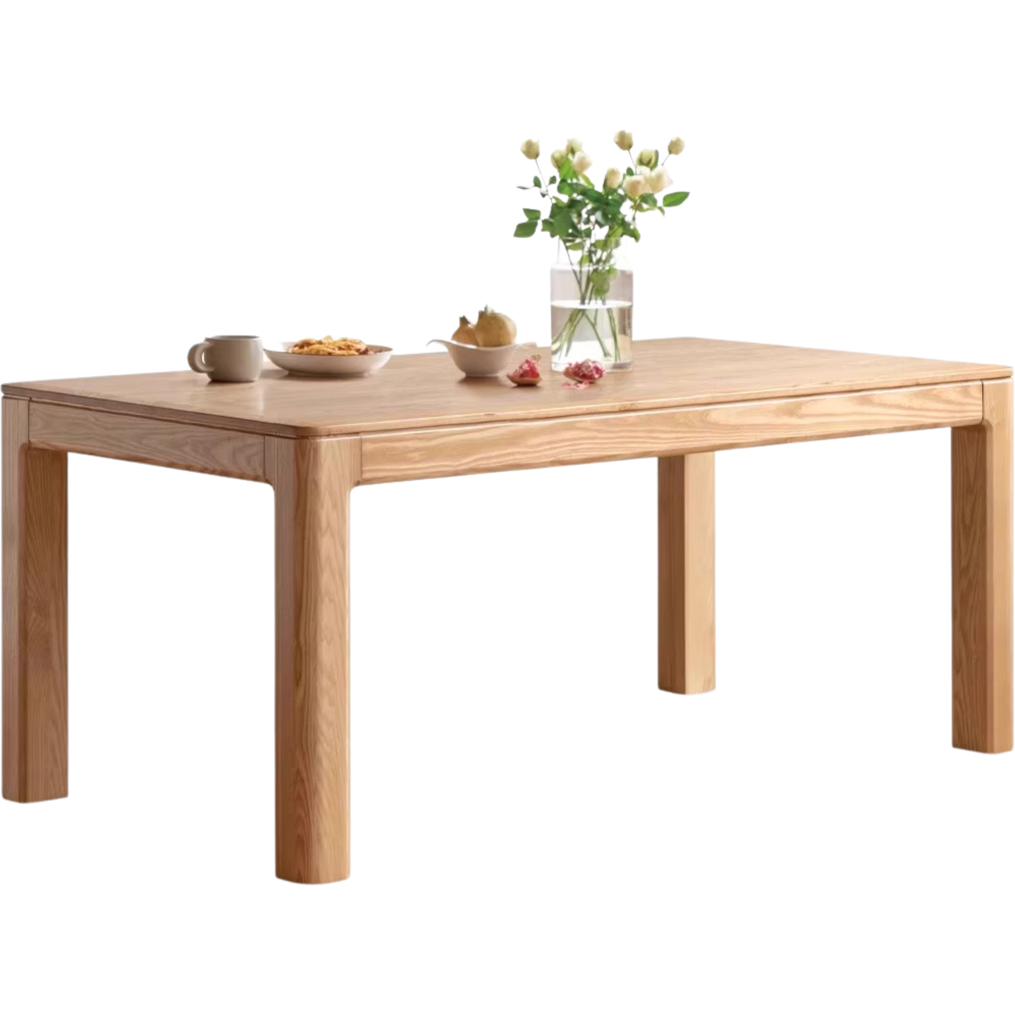 Ash, Oak Solid Wood Long Dining Table
