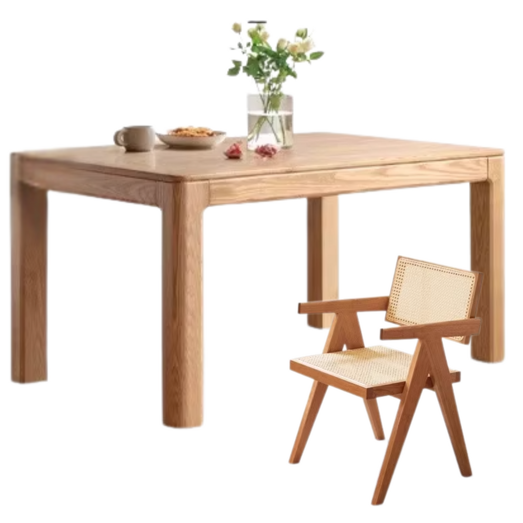 Ash, Oak Solid Wood Long Dining Table