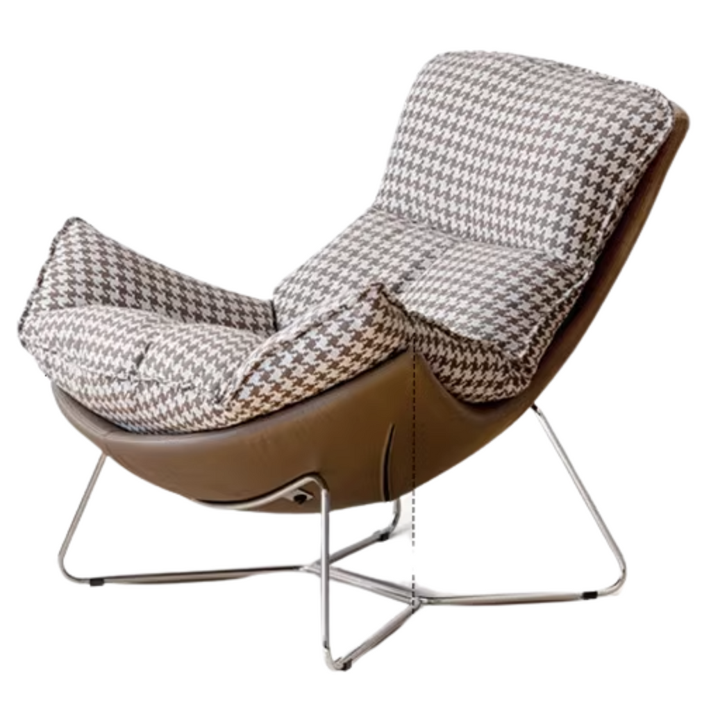 Fabric Eggshell Modern Chair