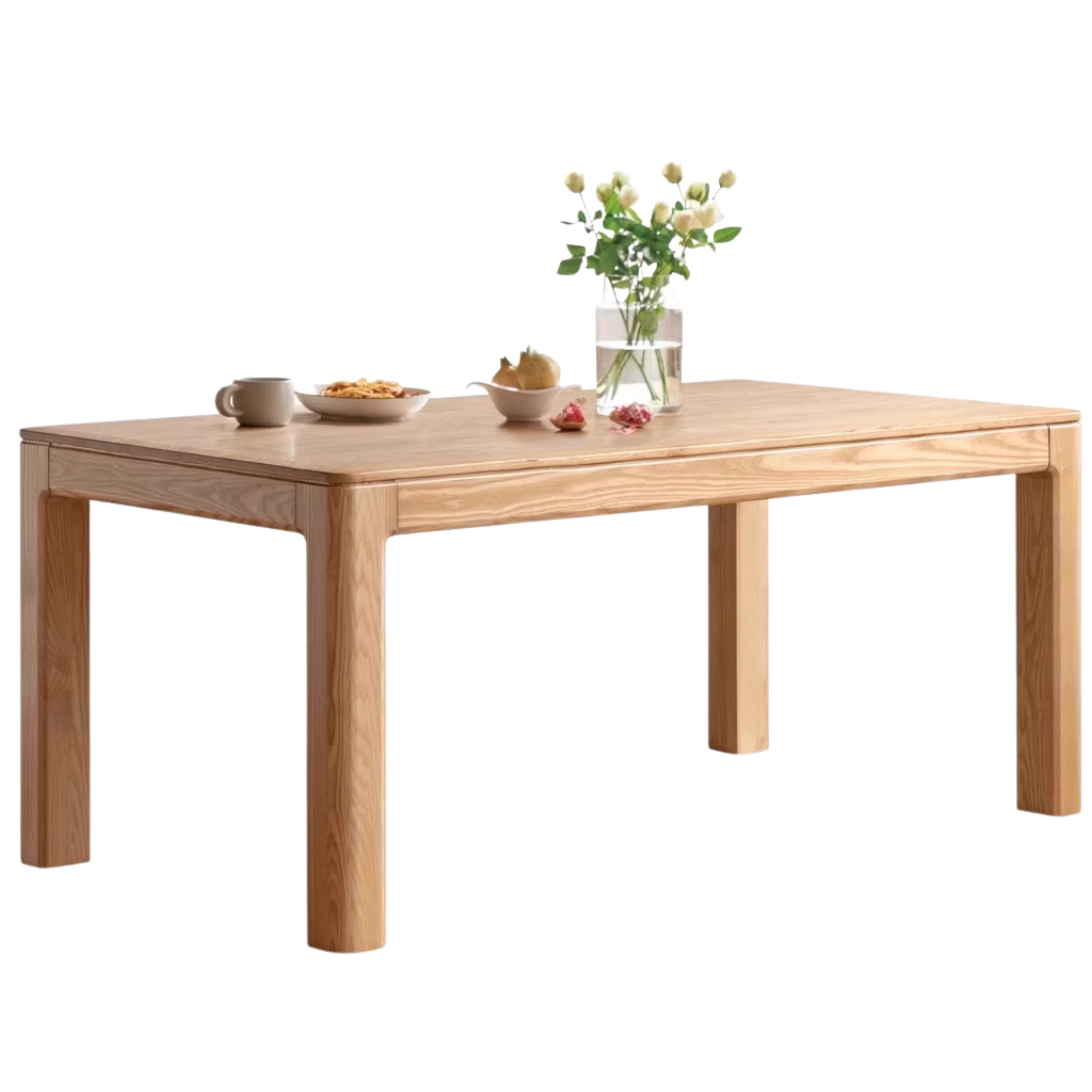 Ash, Oak Solid Wood Long Dining Table
