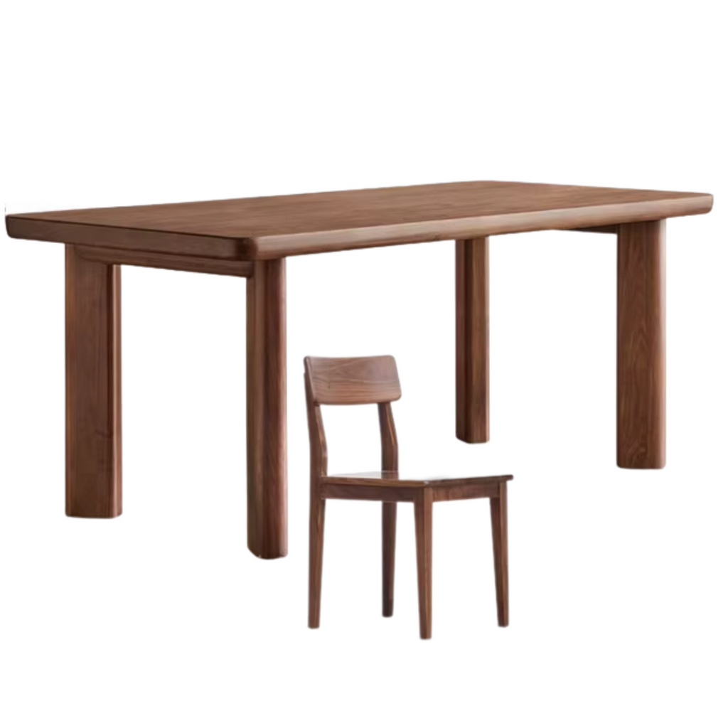 Black Walnut Solid Wood Dining Table