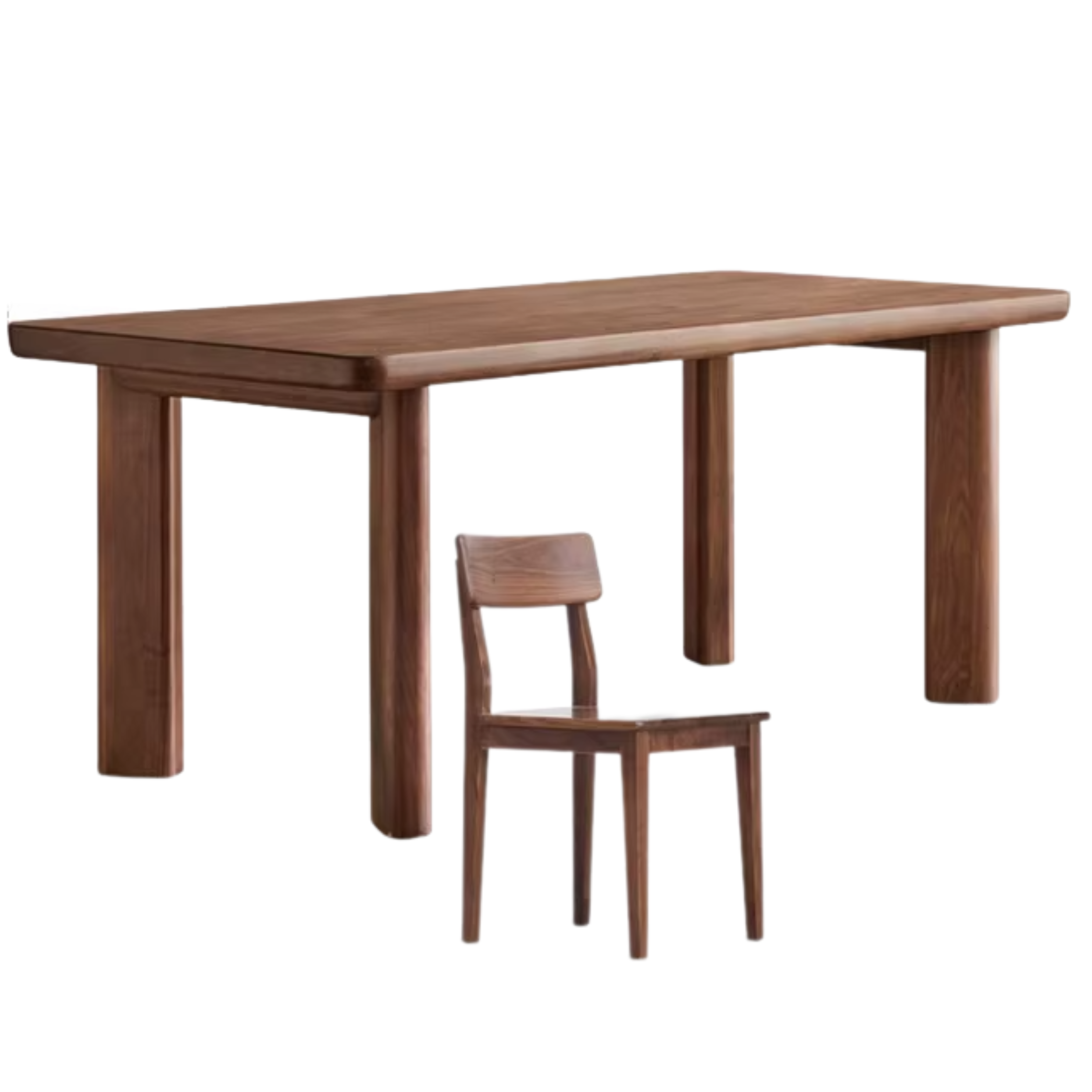 Black Walnut Solid Wood Dining Table