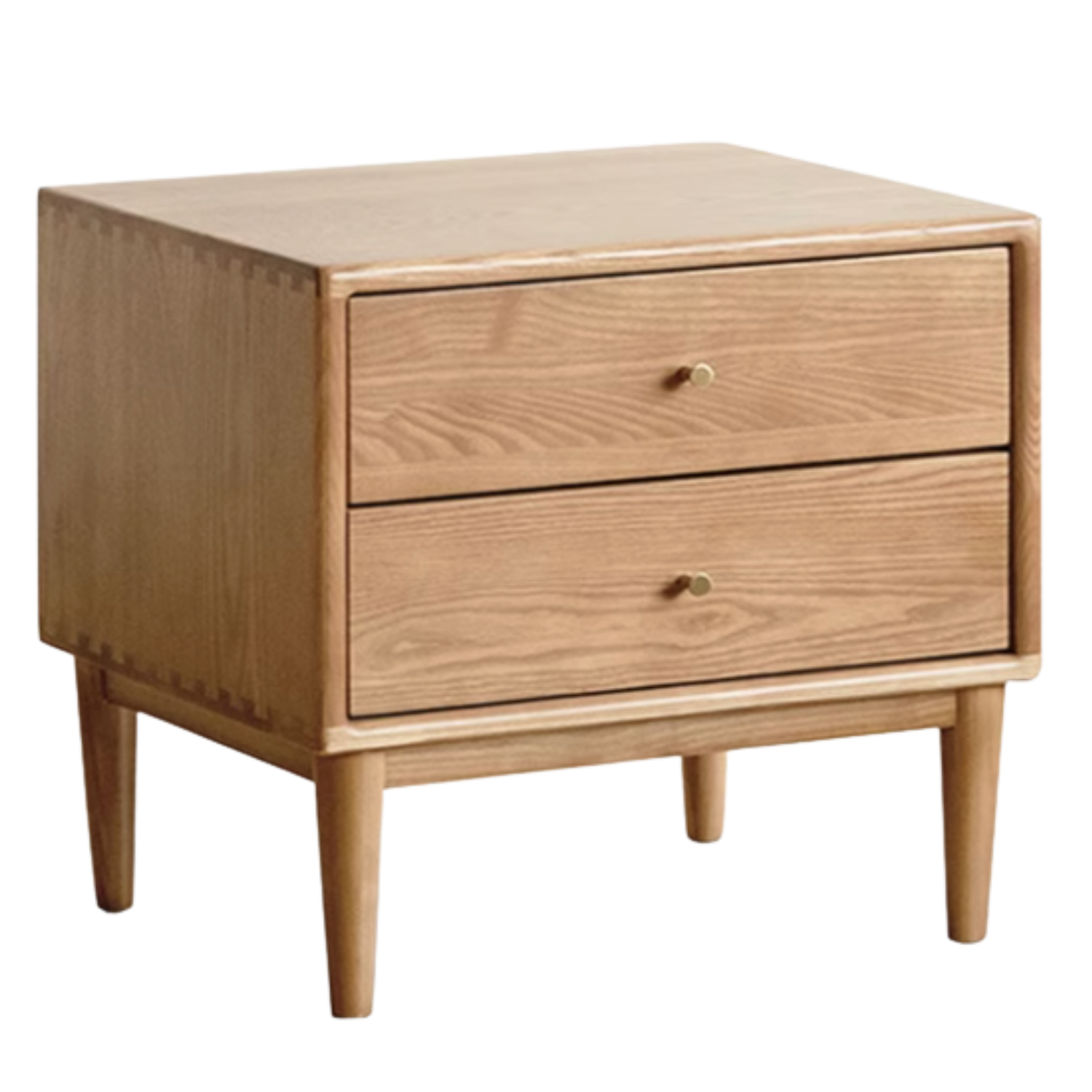 Ash, Cherry Solid Wood Modern Style Nightstand