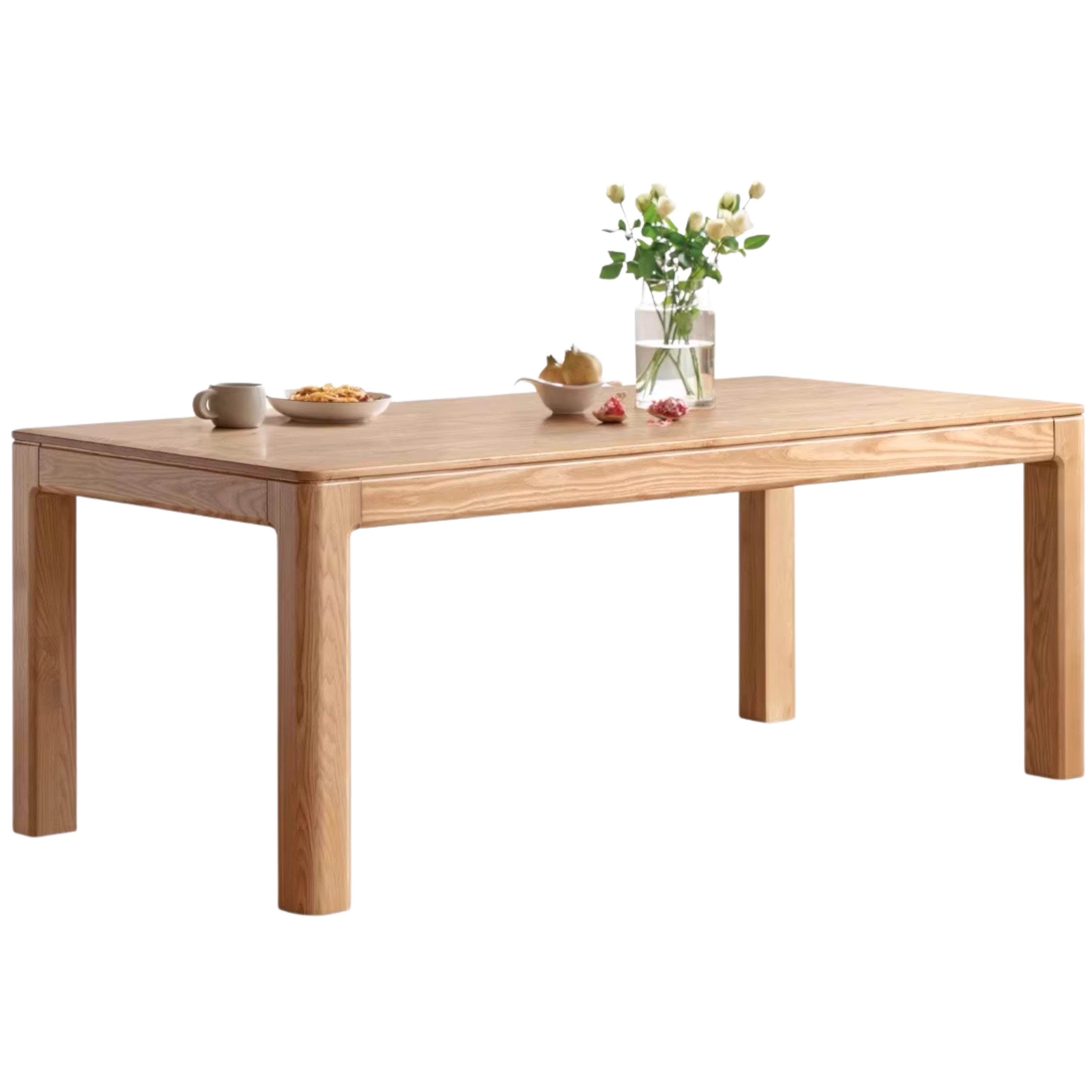 Ash, Oak Solid Wood Long Dining Table