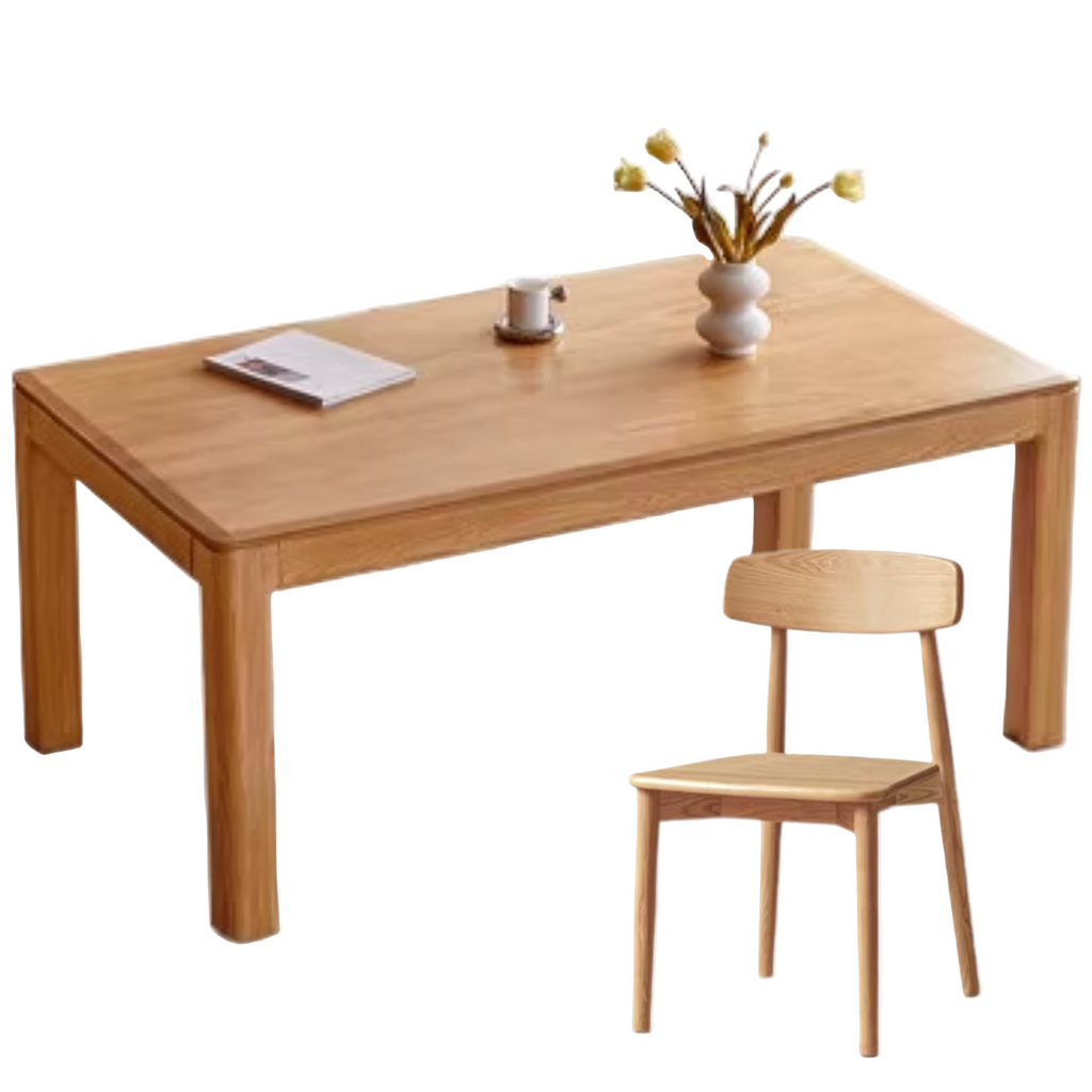 Ash, Oak Solid Wood Long Dining Table