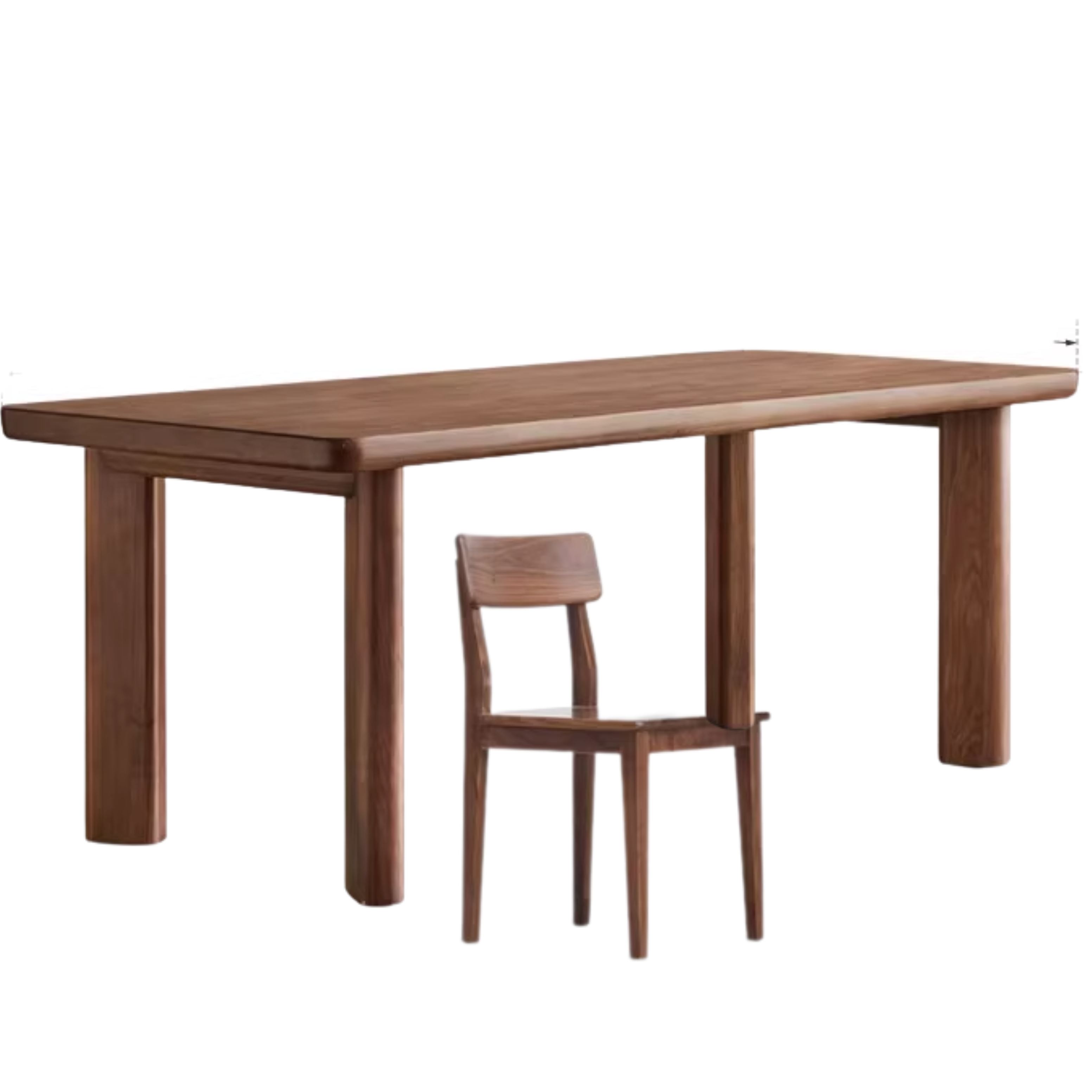 Black Walnut Solid Wood Dining Table