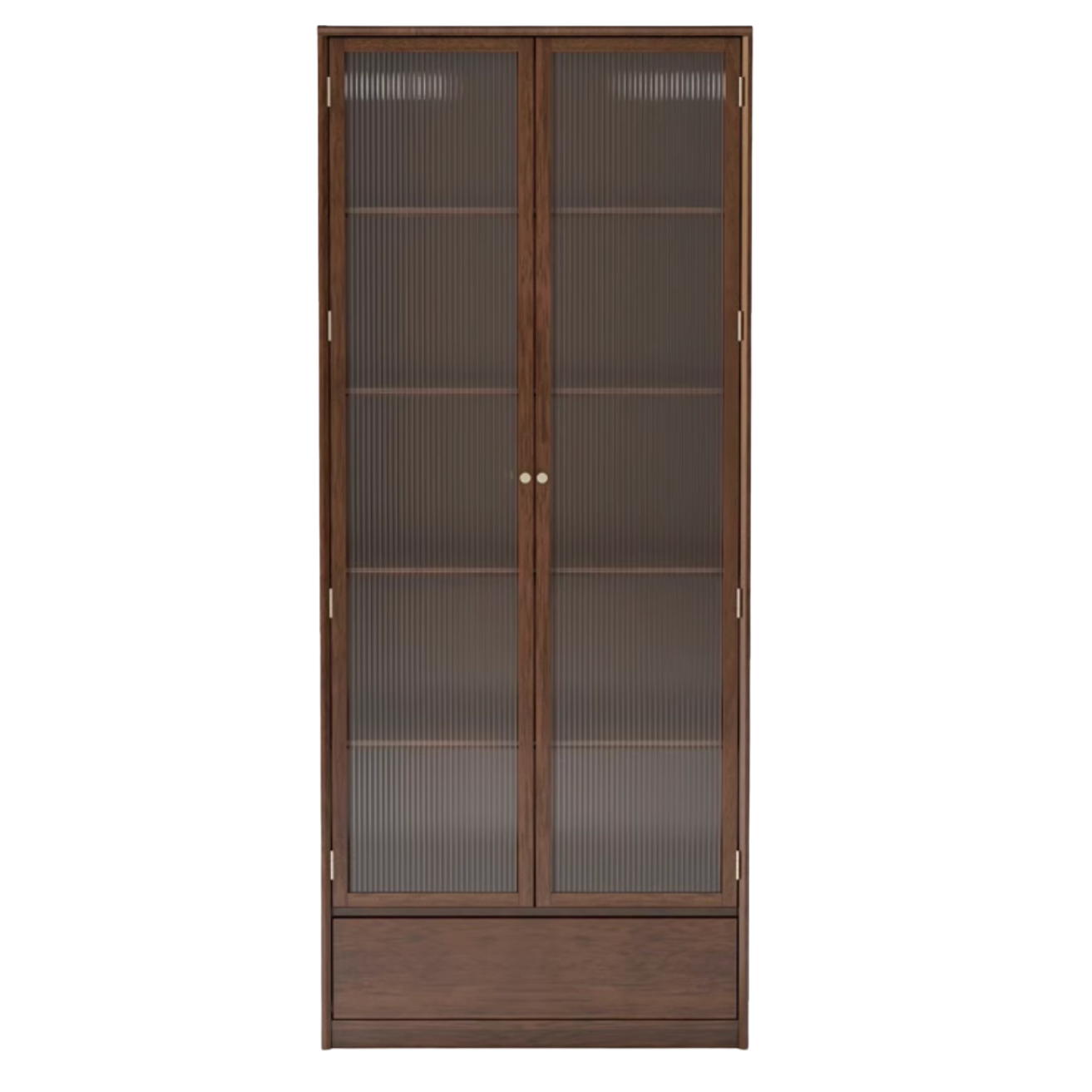 Black Walnut, Golden Sandalwood Solid Wood Bookshelf