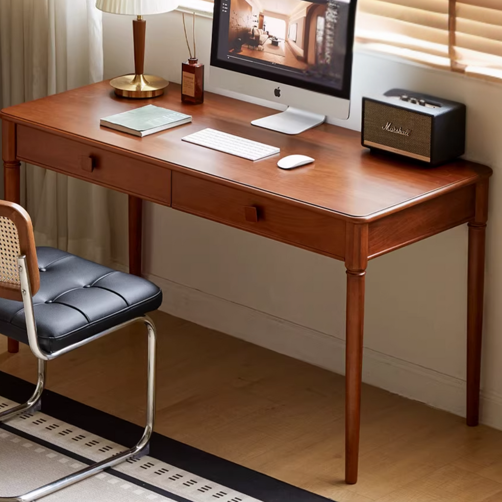 Tulip Tree Solid Wood Medieval Style Desk