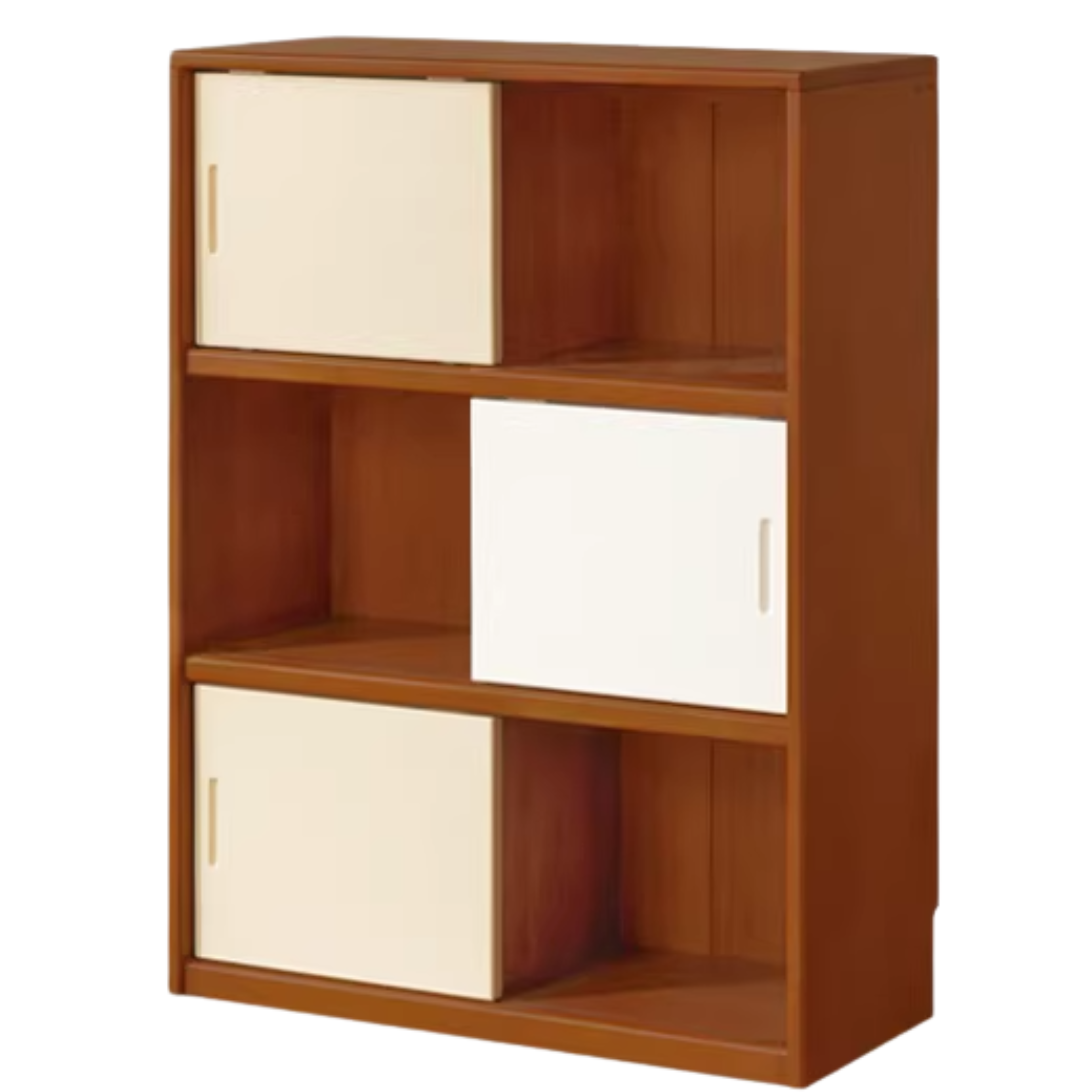 Poplar Solid Wood Bauhaus Side Cabinet