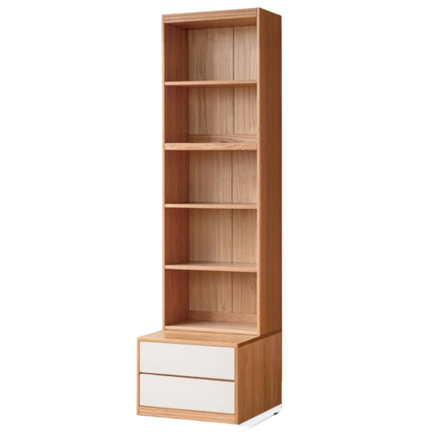 Oak Solid Wood Cream Style Study  Bookcase