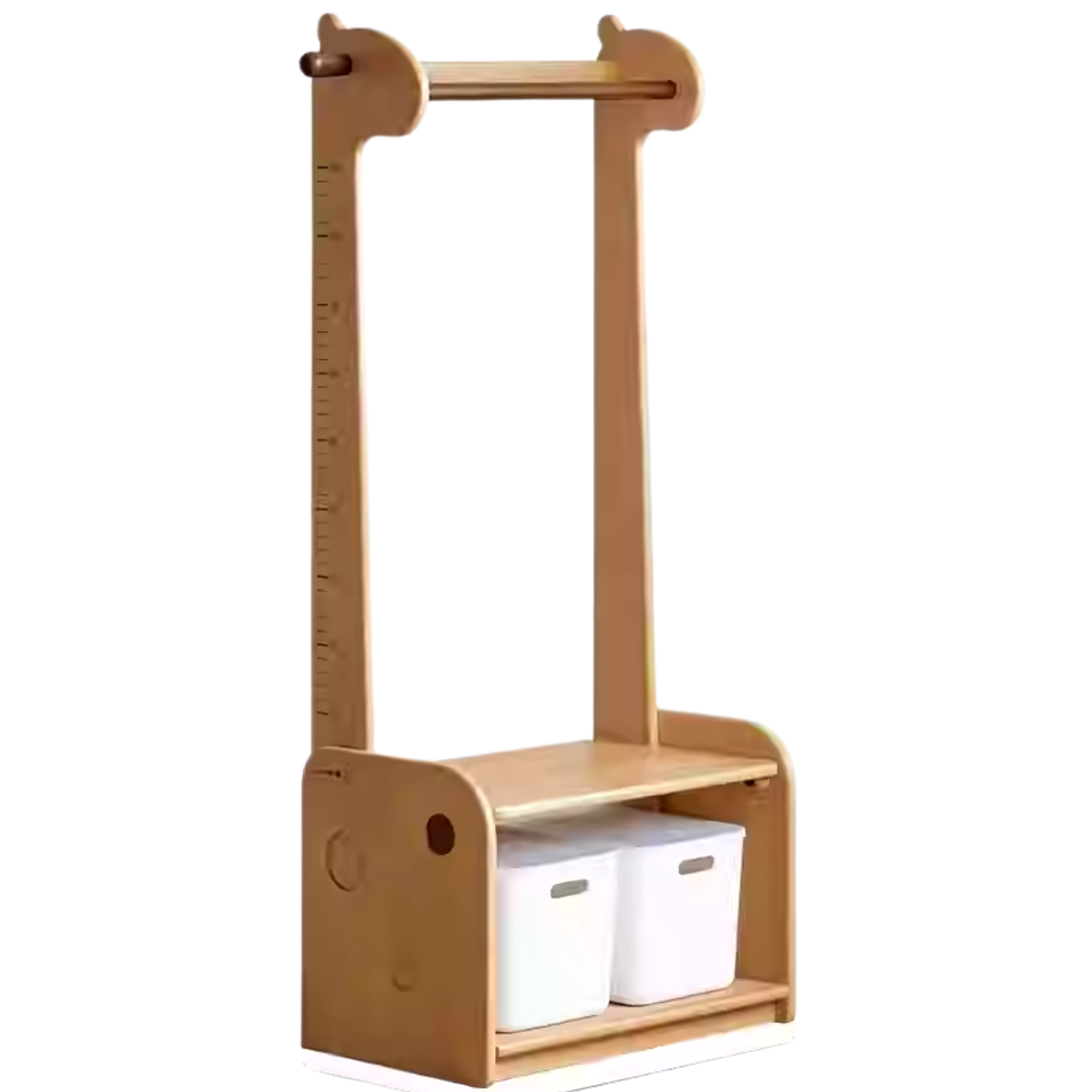 Beech, Solid Rubberwood Children's Coat Rack