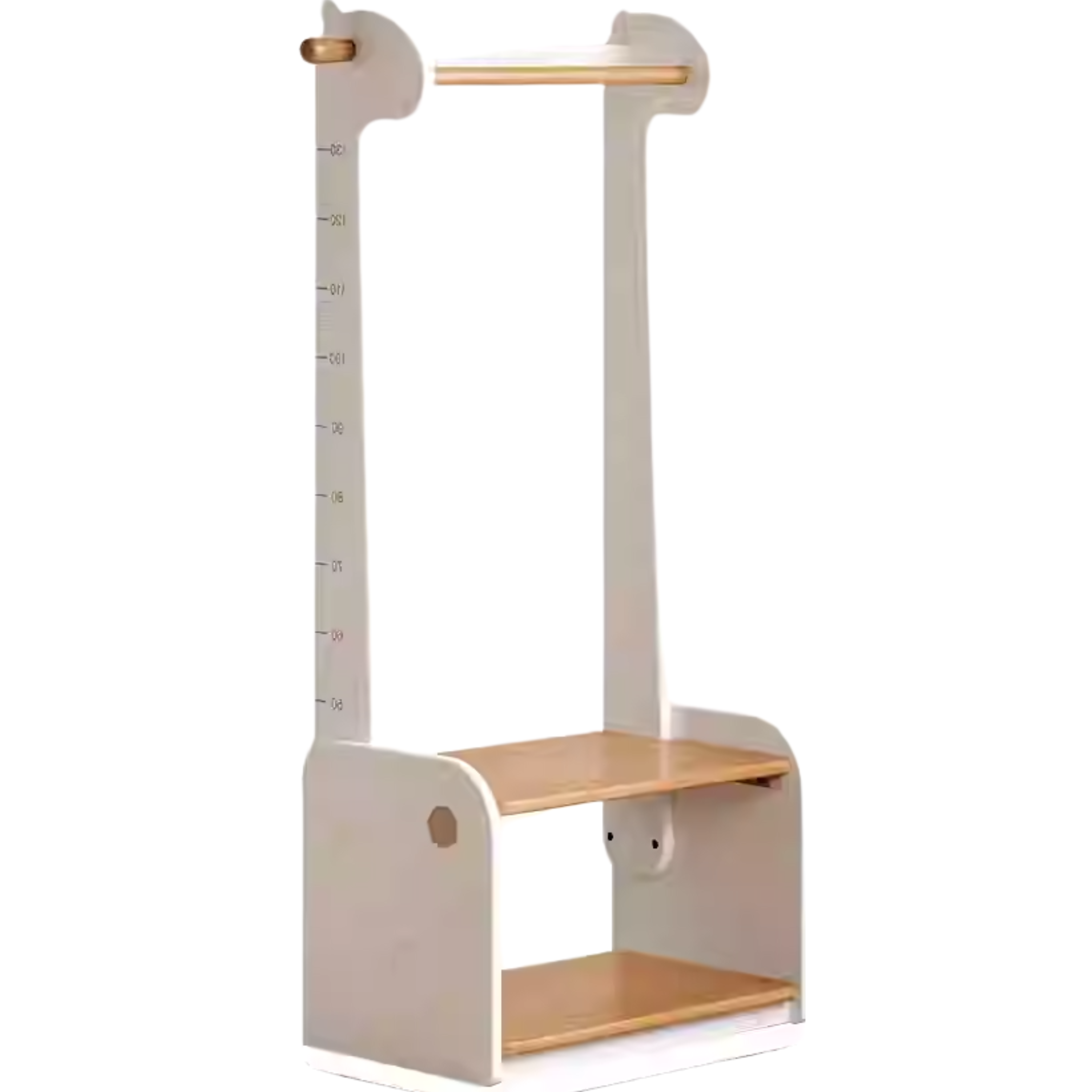 Beech, Solid Rubberwood Children's Coat Rack