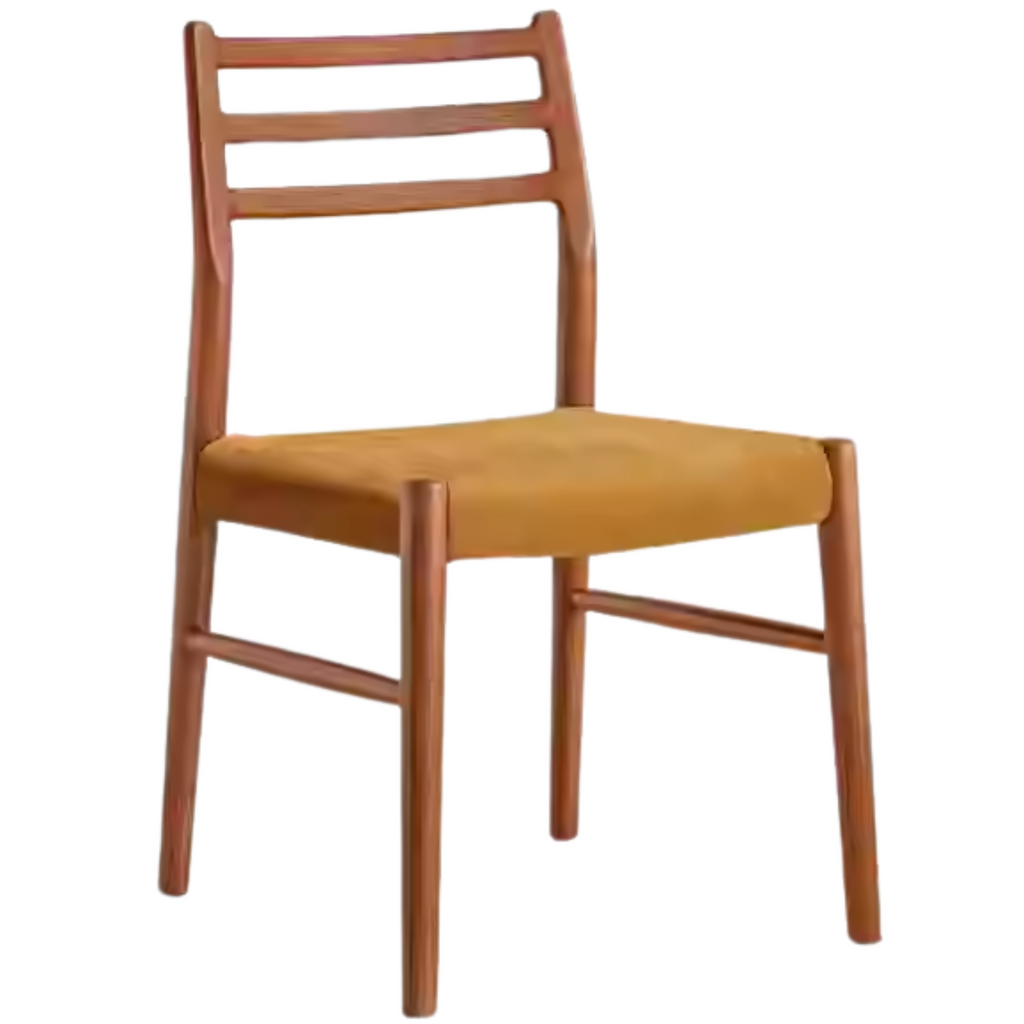 Set 4 pcs Beech Solid Wood Retro Style Dining Chair