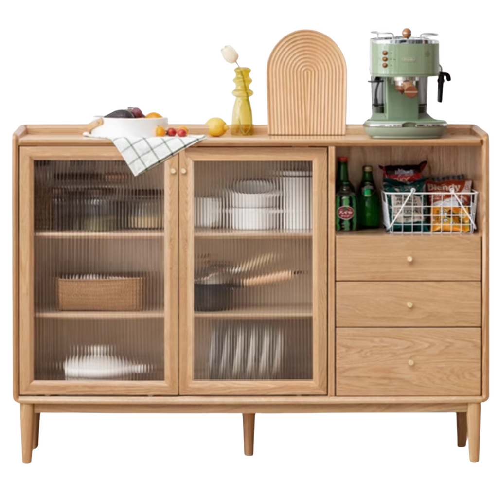 Cherry, Ash Solid Wood Ancient Style Ultra Thin Side Cabinet