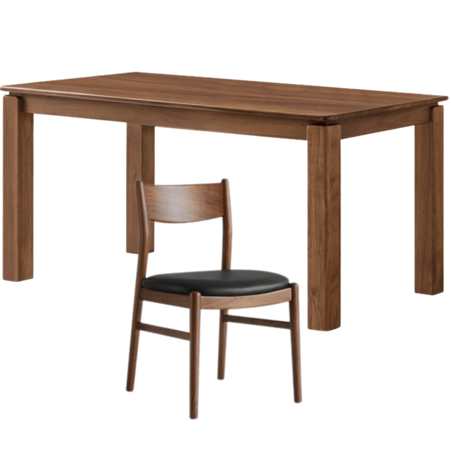 Black Walnut, Ash, Oak Solid Wood Large Board Dining Table