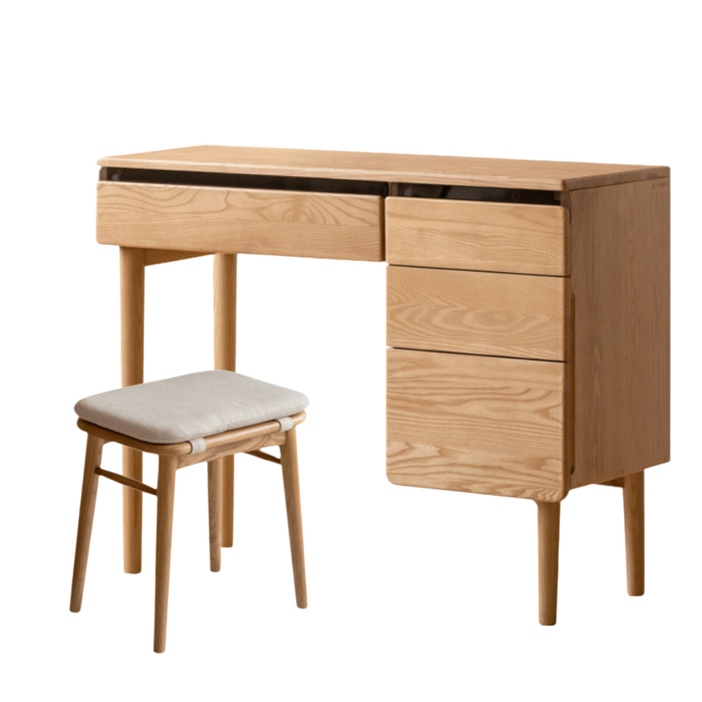 Ash Solid Wood Multifunctional Modern Dressing Table