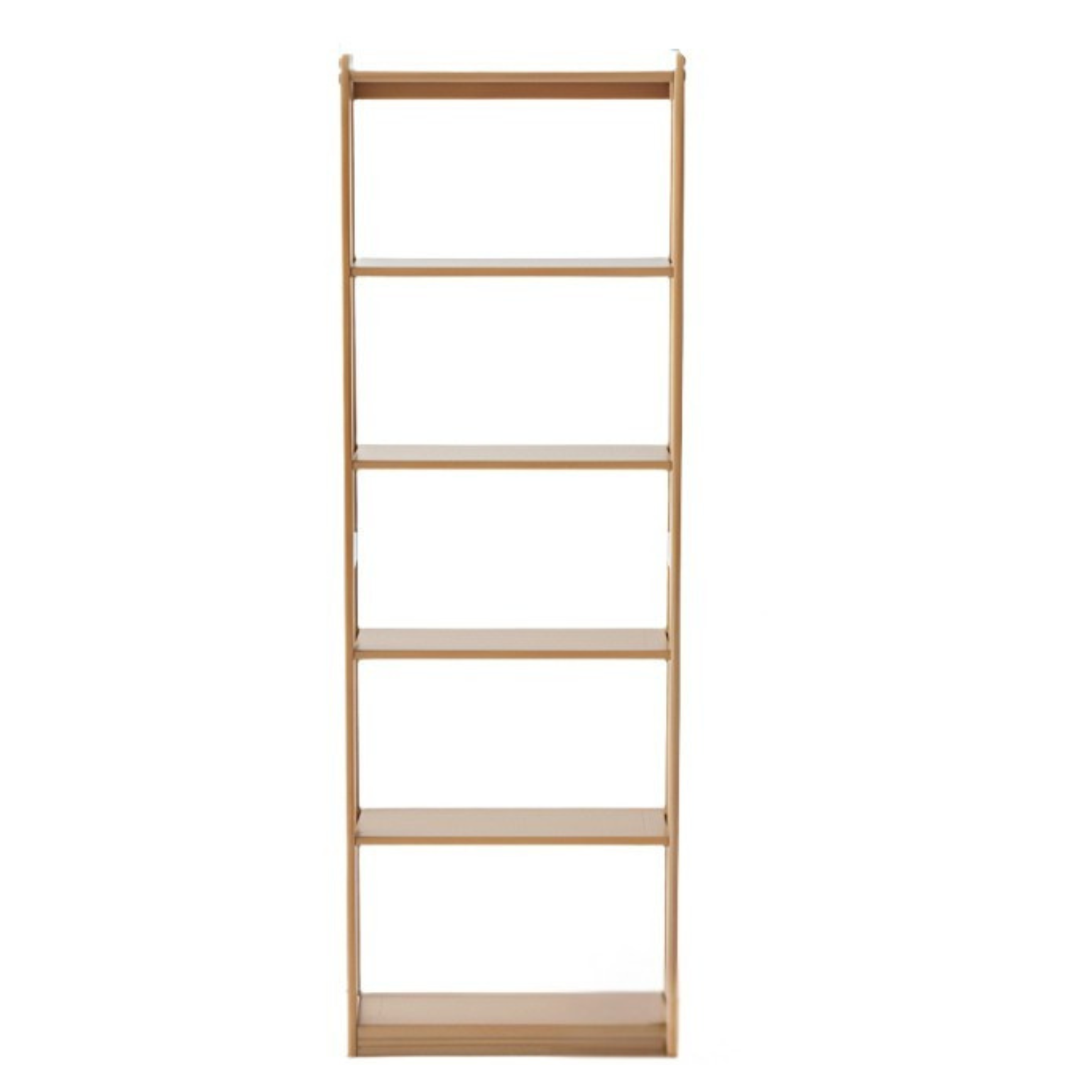 Rubberwood, Oak Solid Wood Modern Style Bookshelf