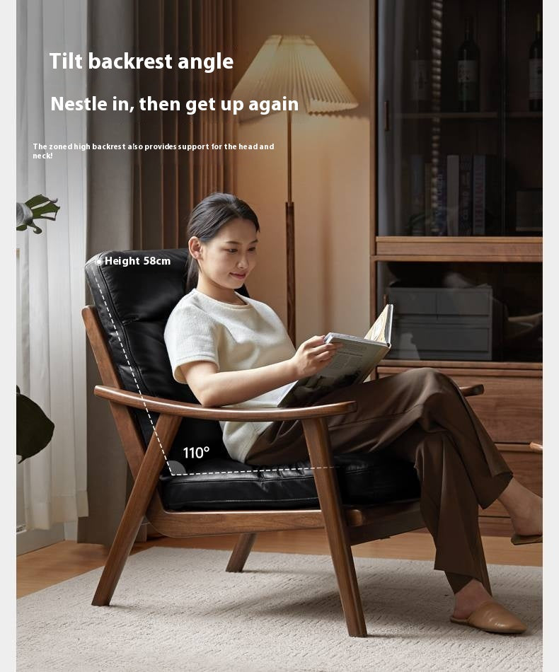 Ash, Black Walnut Solid Wood Armchair