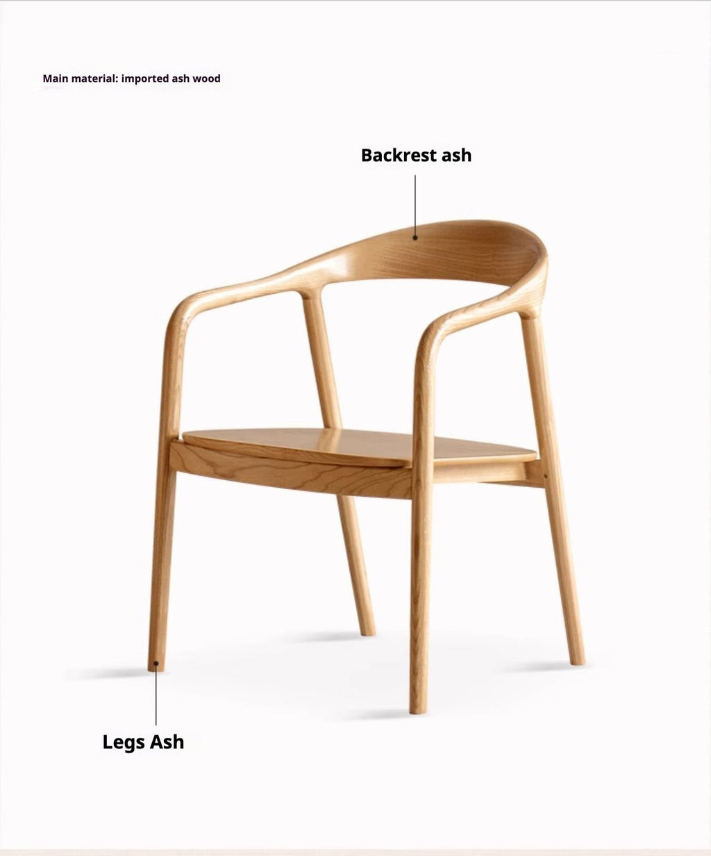 Ash Solid Wood Leisure Armchair