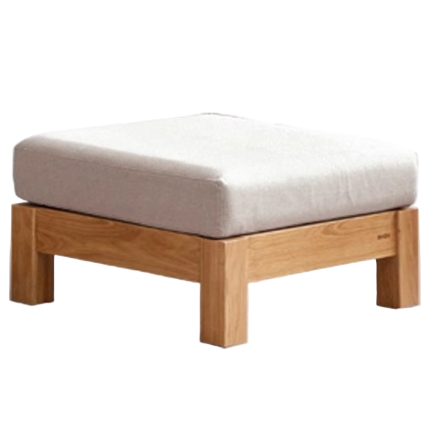 Ash, Oak, Black Walnut Solid Wood  Fabric Footstool-